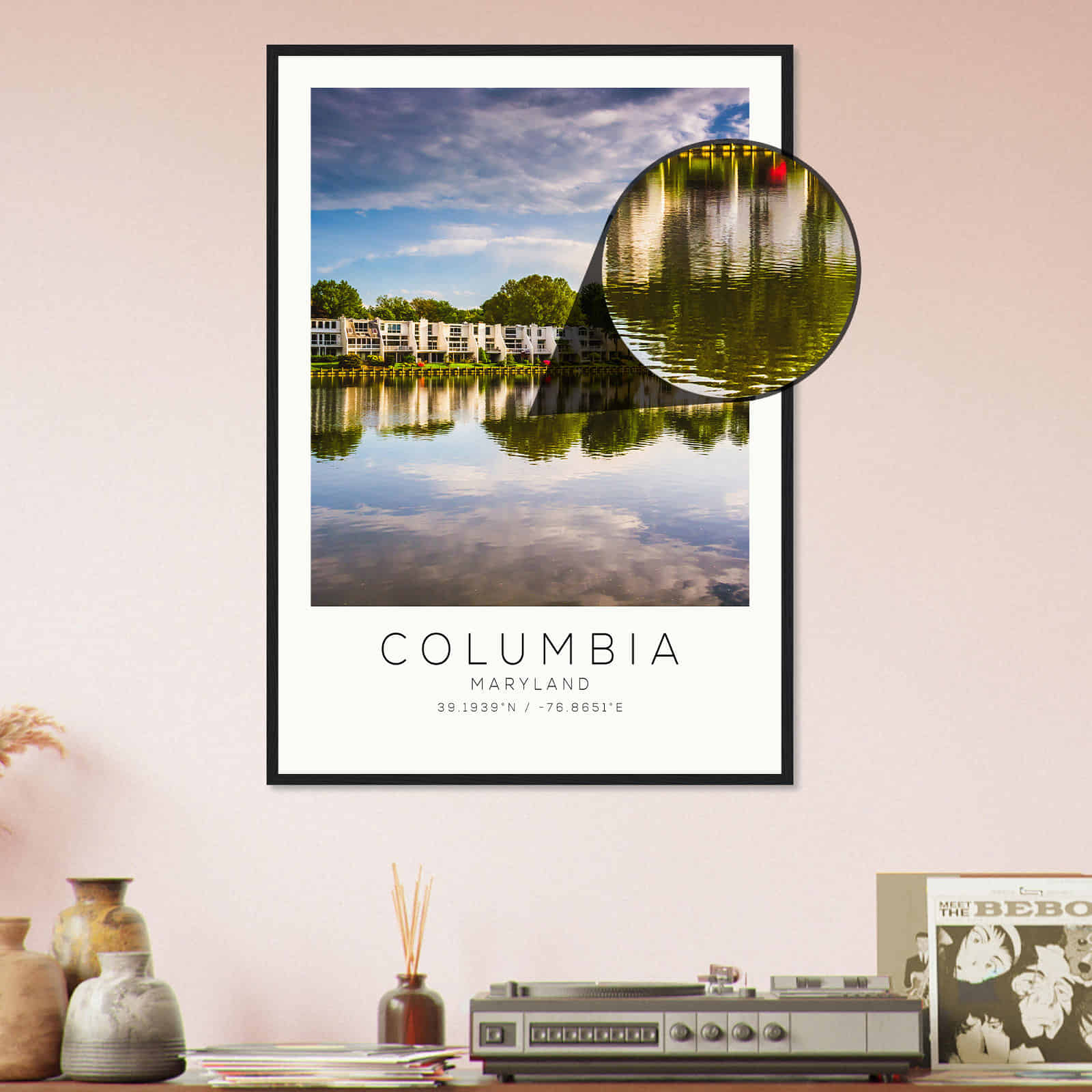 Deerfield Kansas Map Poster, Modern Home Decor Wall Art Print (Copy)