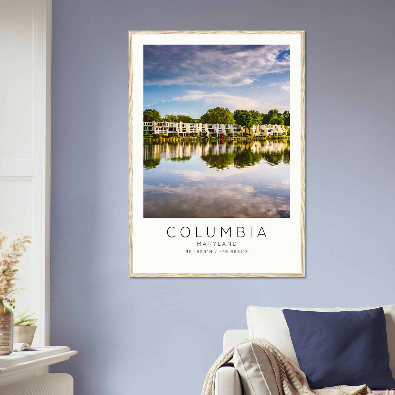 Deerfield Kansas Map Poster, Modern Home Decor Wall Art Print (Copy)