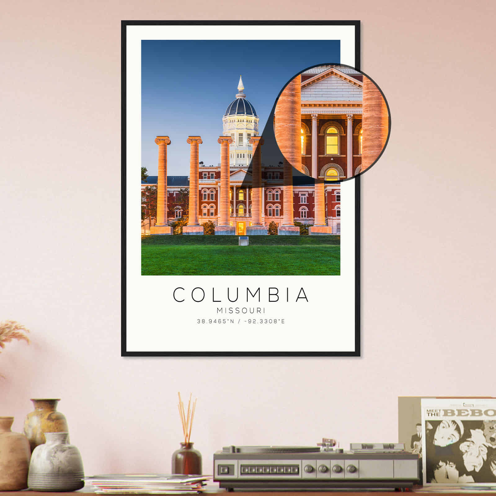 Deerfield Kansas Map Poster, Modern Home Decor Wall Art Print (Copy)