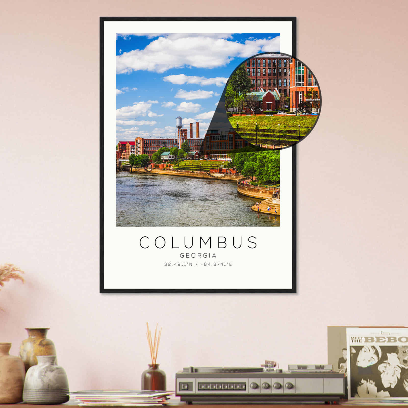 Deerfield Kansas Map Poster, Modern Home Decor Wall Art Print (Copy)