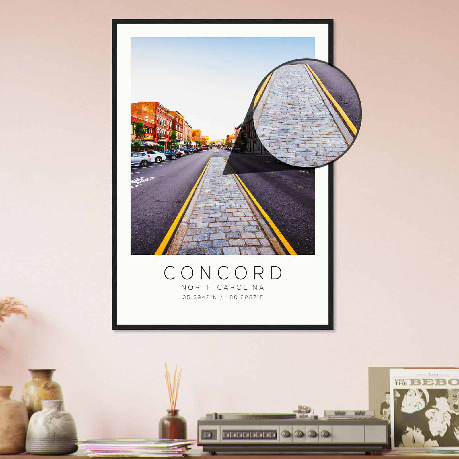 Deerfield Kansas Map Poster, Modern Home Decor Wall Art Print (Copy)