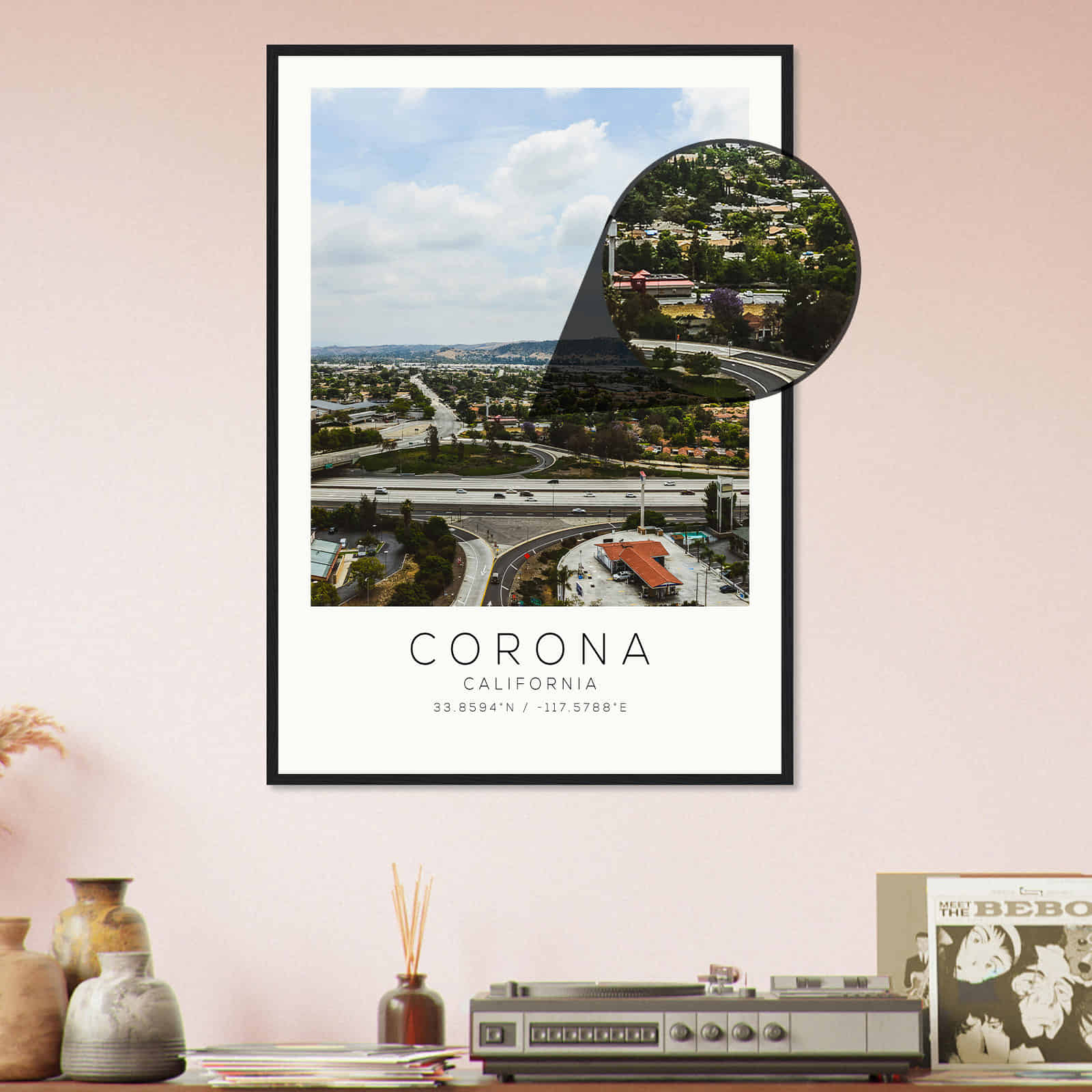 Deerfield Kansas Map Poster, Modern Home Decor Wall Art Print (Copy)