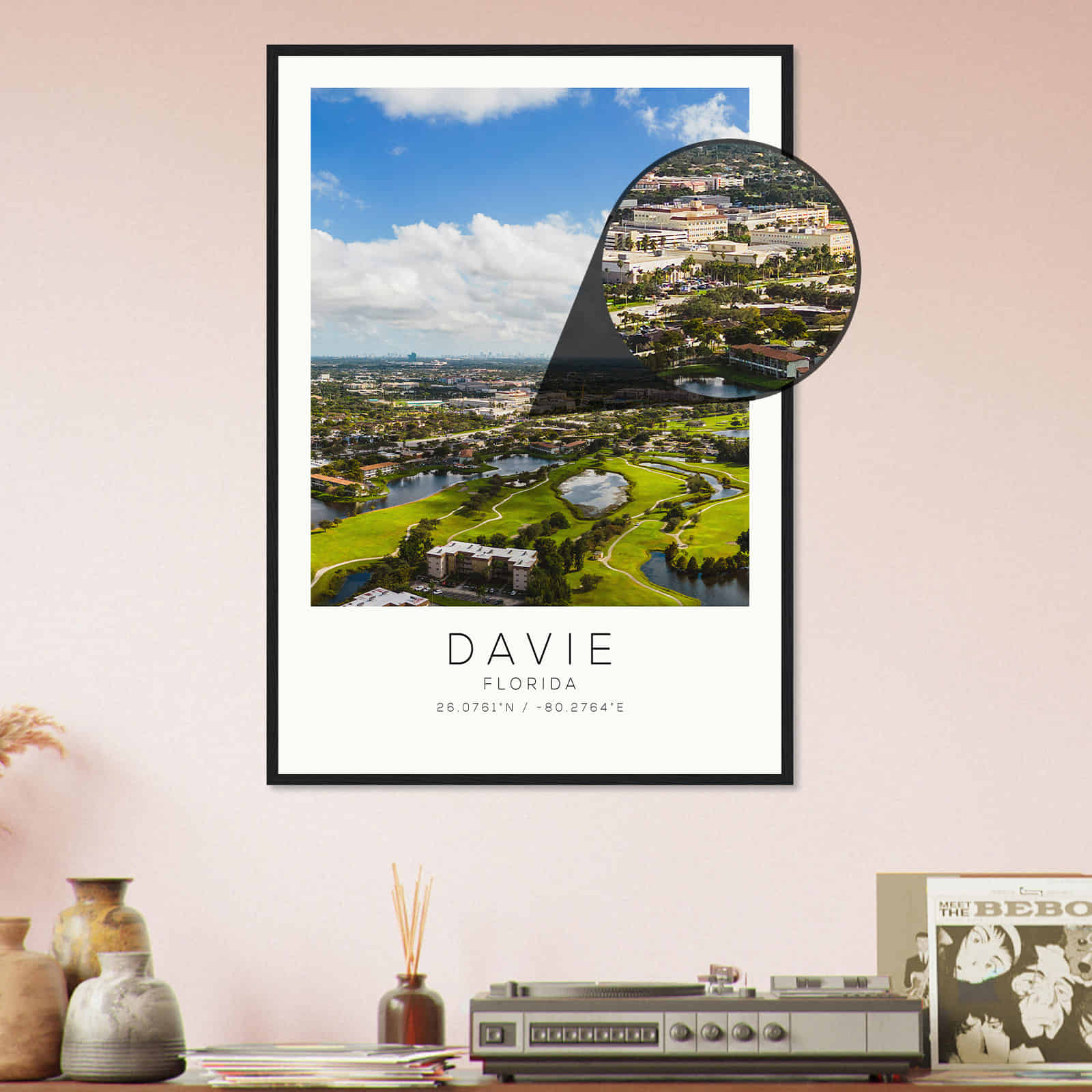 Deerfield Kansas Map Poster, Modern Home Decor Wall Art Print (Copy)