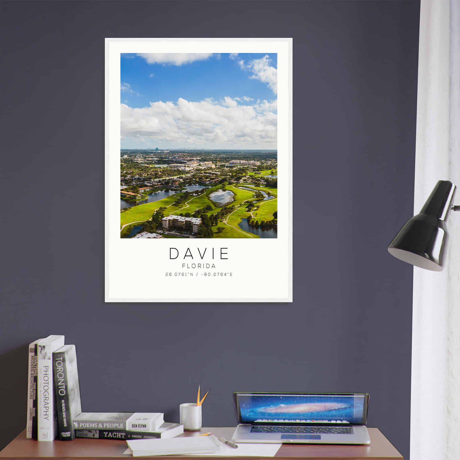 Deerfield Kansas Map Poster, Modern Home Decor Wall Art Print (Copy)