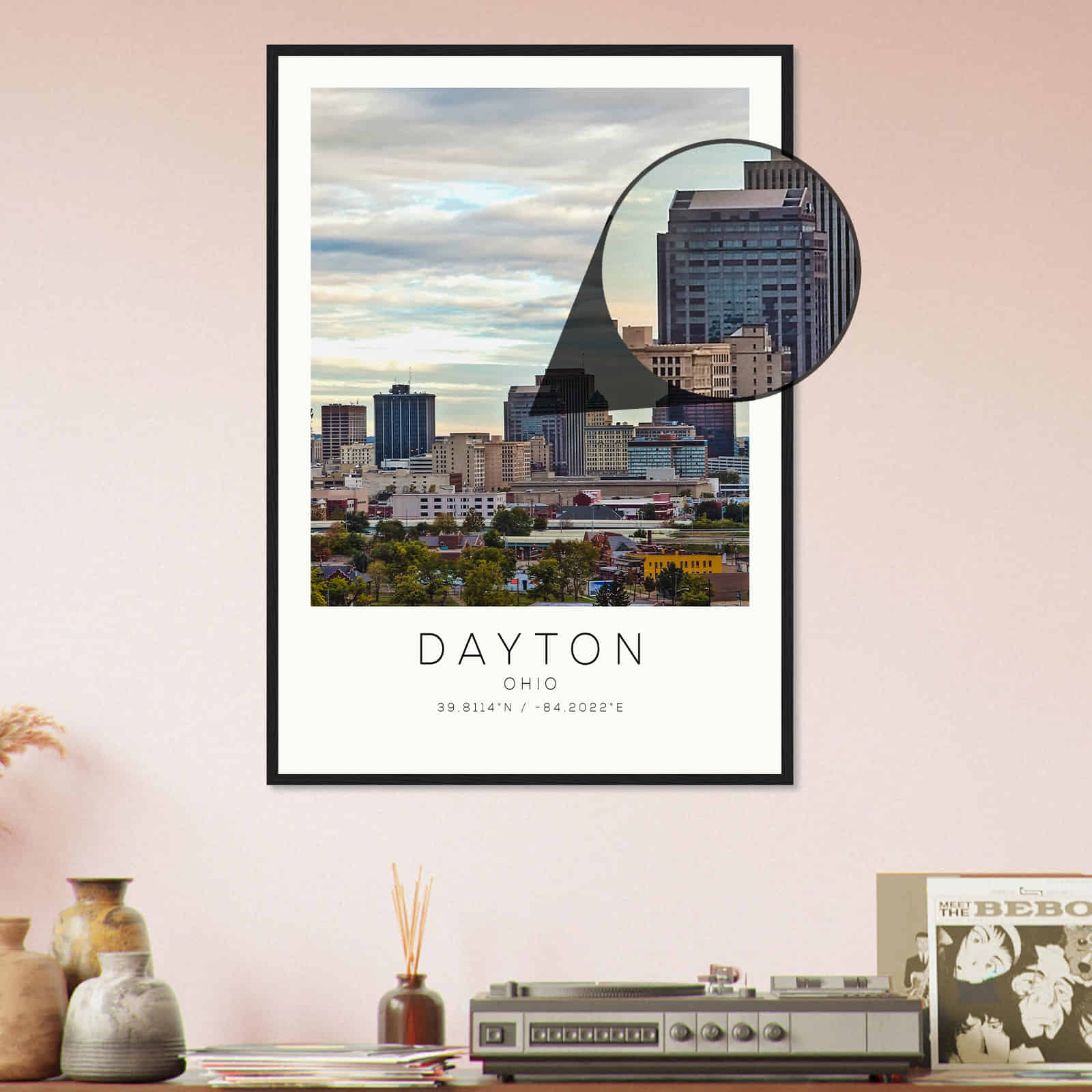 Deerfield Kansas Map Poster, Modern Home Decor Wall Art Print (Copy)