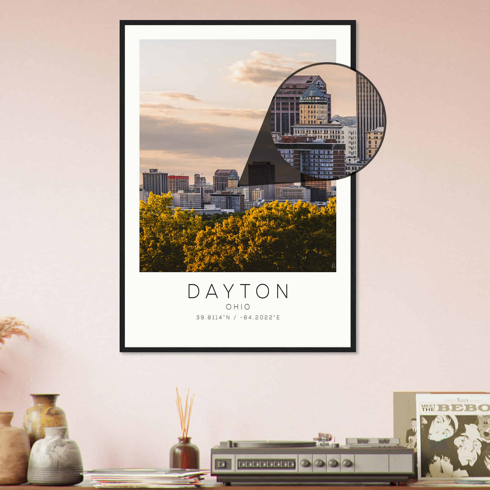 Deerfield Kansas Map Poster, Modern Home Decor Wall Art Print (Copy)