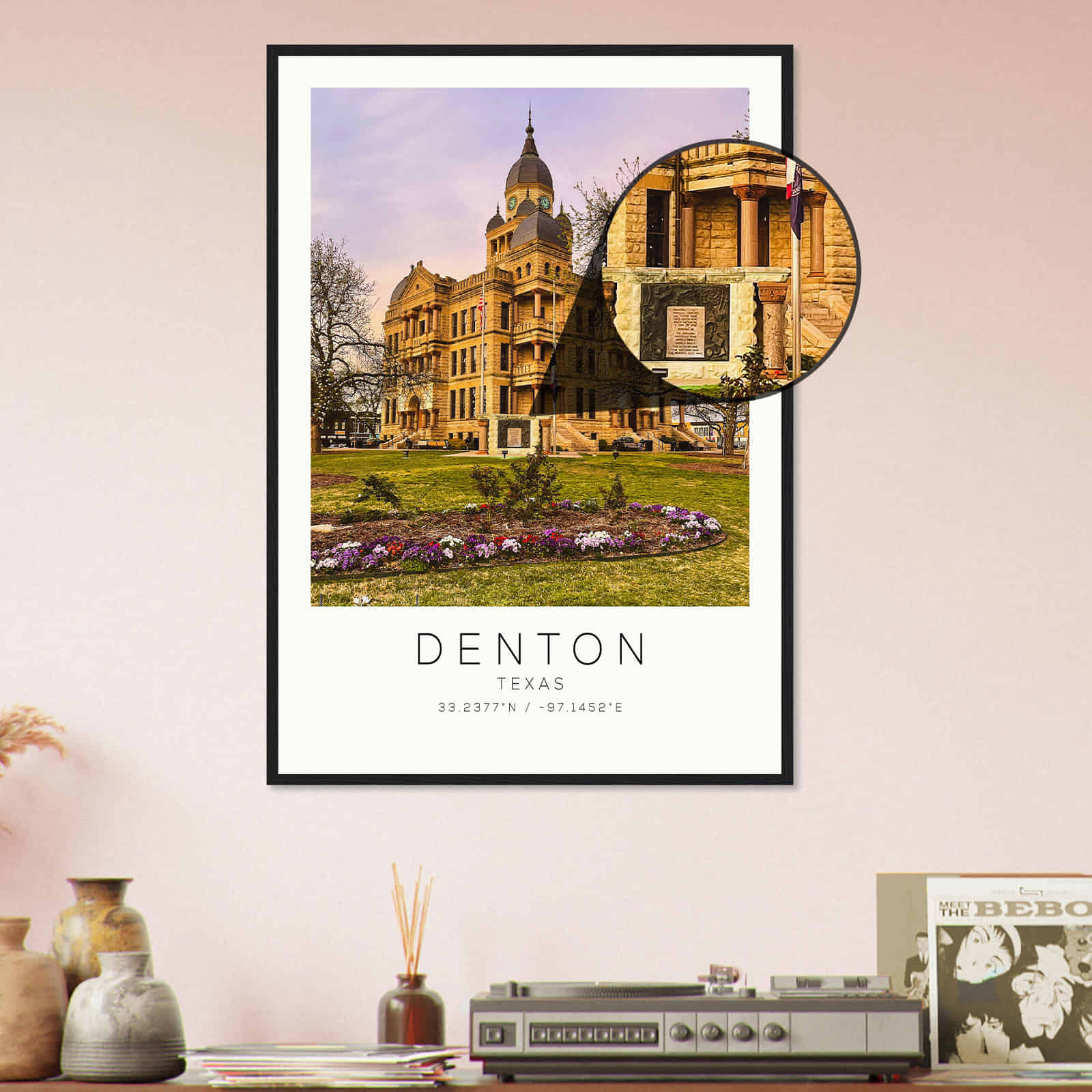 Deerfield Kansas Map Poster, Modern Home Decor Wall Art Print (Copy)