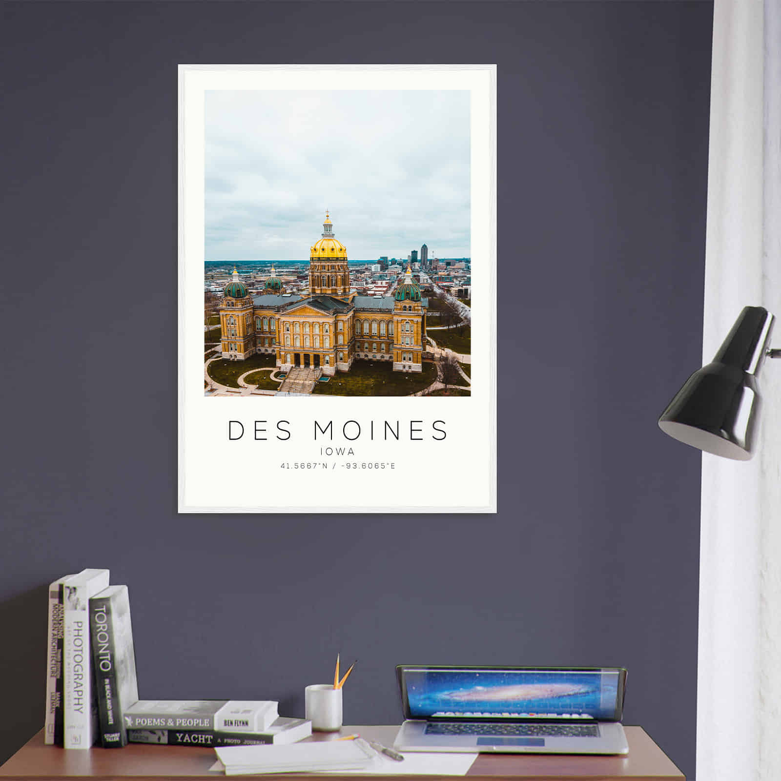 Deerfield Kansas Map Poster, Modern Home Decor Wall Art Print (Copy)