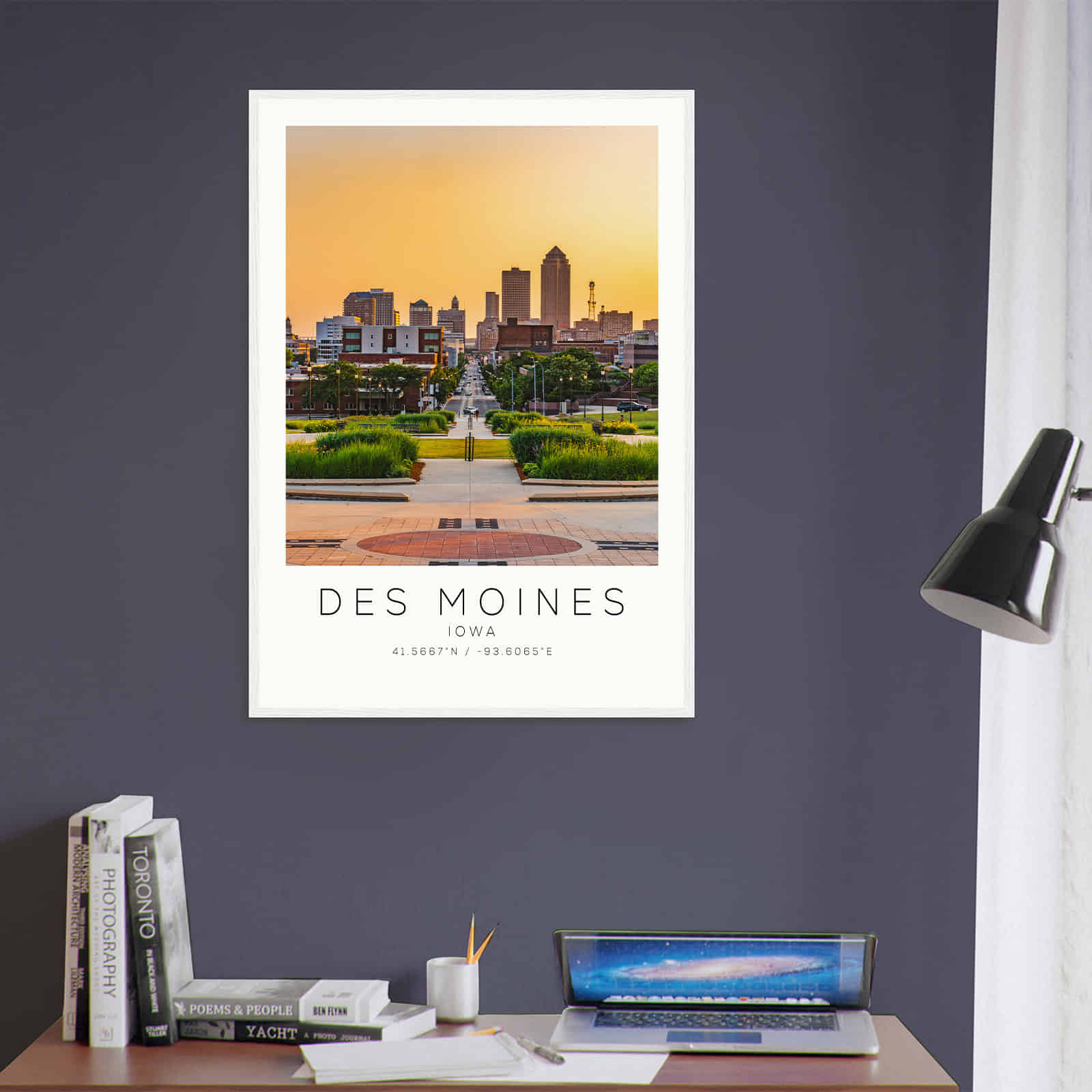 Deerfield Kansas Map Poster, Modern Home Decor Wall Art Print (Copy)