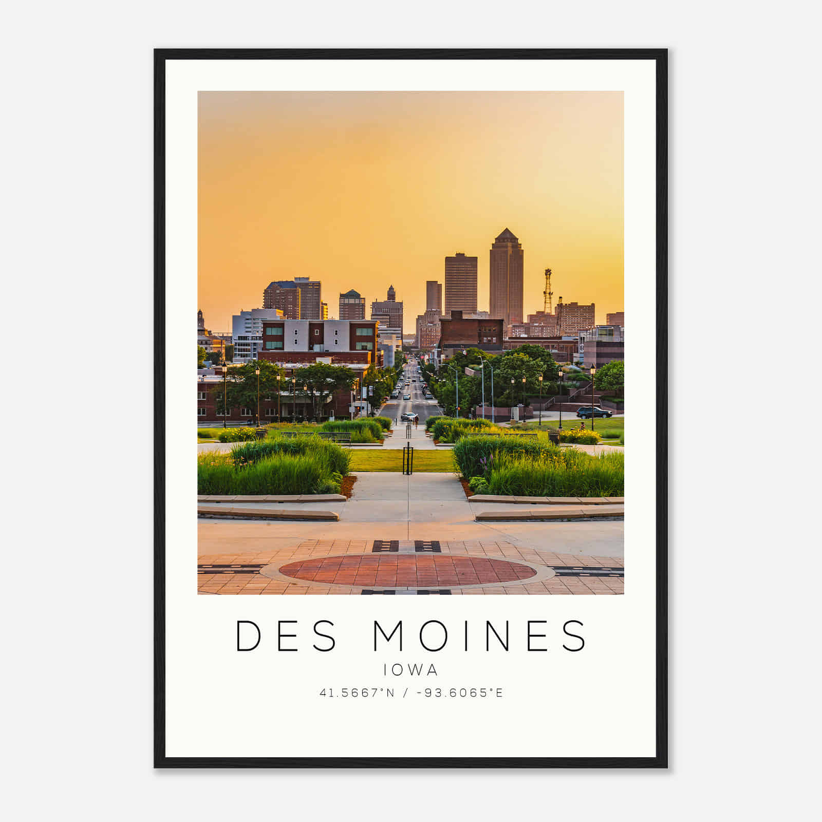 Des Moines Iowa Photo Travel Poster, Des Moines Travel Print, Minimalist Travel Print DS3 Des Moines Iowa Photo Travel Poster, Des Moines Travel Print, Minimalist Travel Print DS3