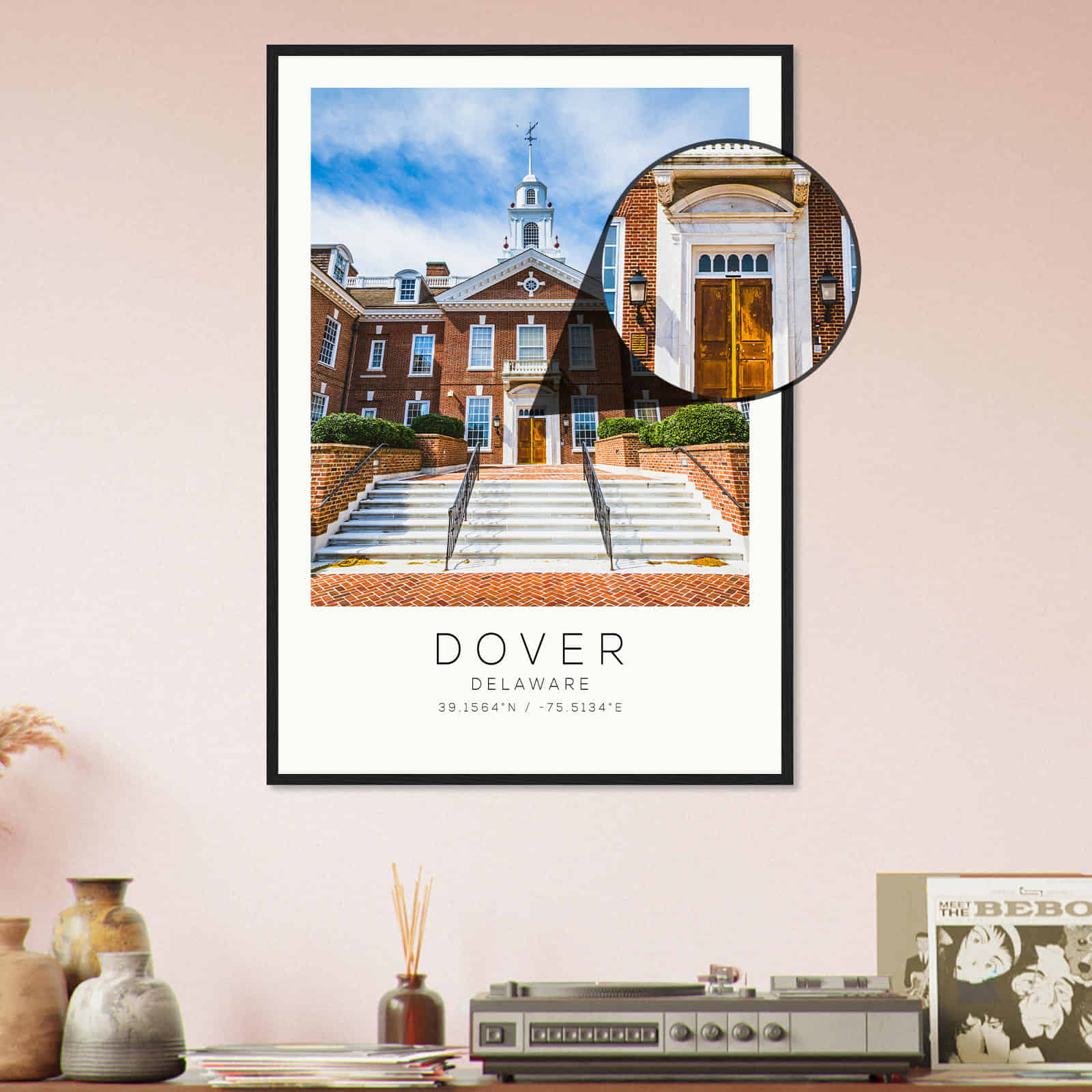 Deerfield Kansas Map Poster, Modern Home Decor Wall Art Print (Copy)