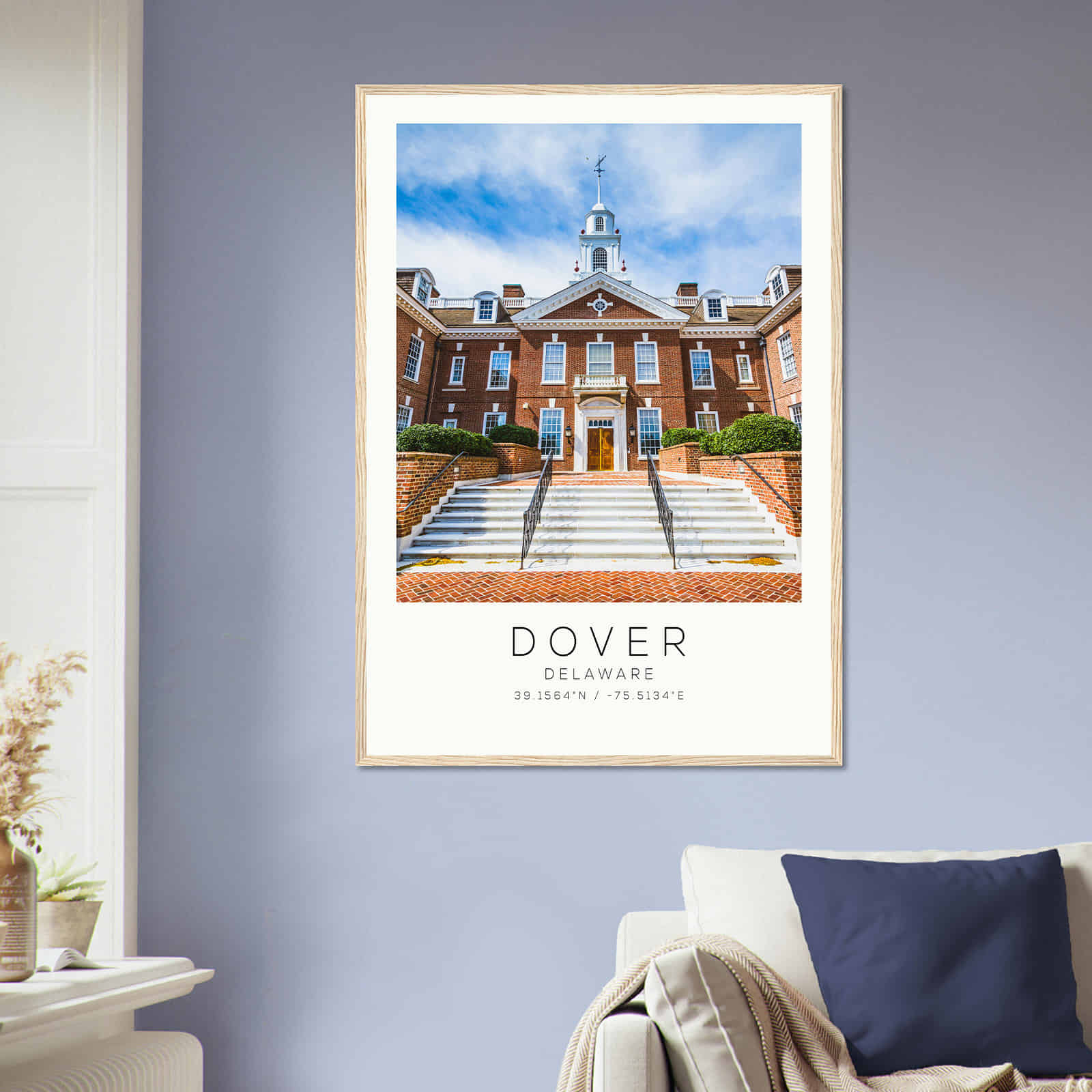 Deerfield Kansas Map Poster, Modern Home Decor Wall Art Print (Copy)