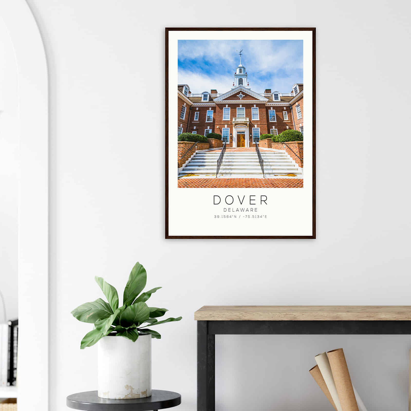 Deerfield Kansas Map Poster, Modern Home Decor Wall Art Print (Copy)