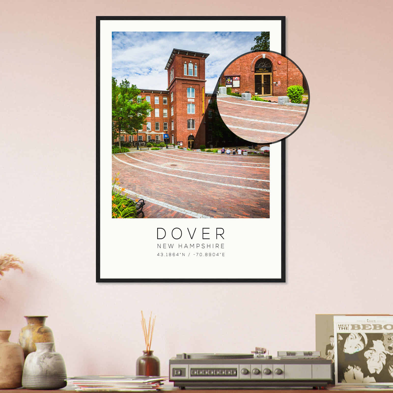 Deerfield Kansas Map Poster, Modern Home Decor Wall Art Print (Copy)