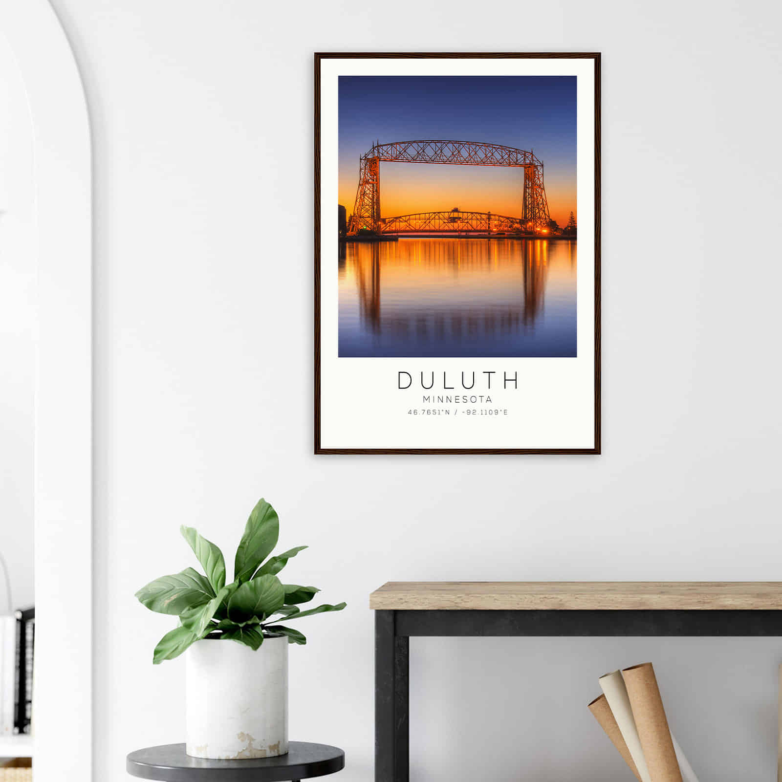 Deerfield Kansas Map Poster, Modern Home Decor Wall Art Print (Copy)