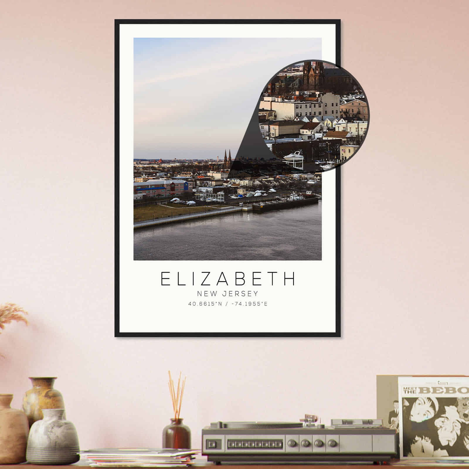 Deerfield Kansas Map Poster, Modern Home Decor Wall Art Print (Copy)