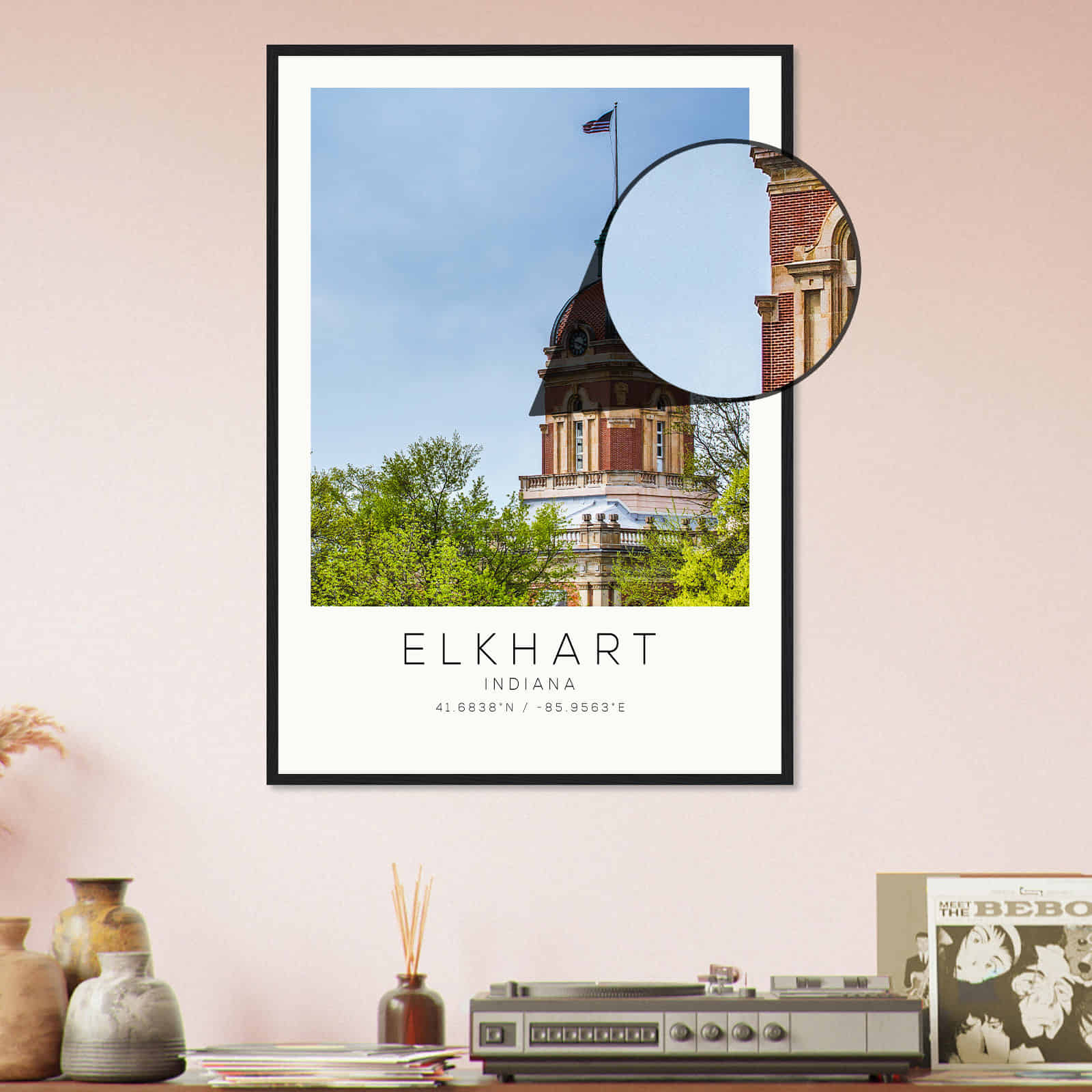 Deerfield Kansas Map Poster, Modern Home Decor Wall Art Print (Copy)