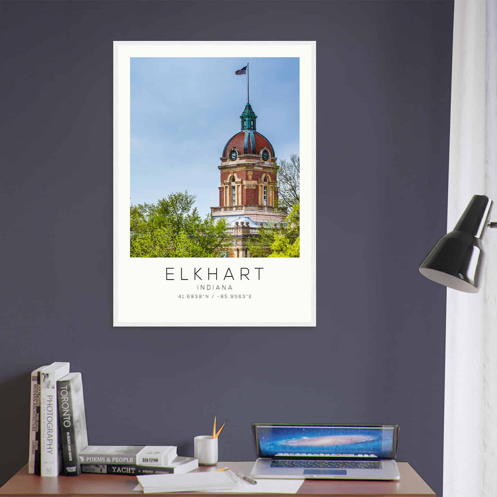 Deerfield Kansas Map Poster, Modern Home Decor Wall Art Print (Copy)