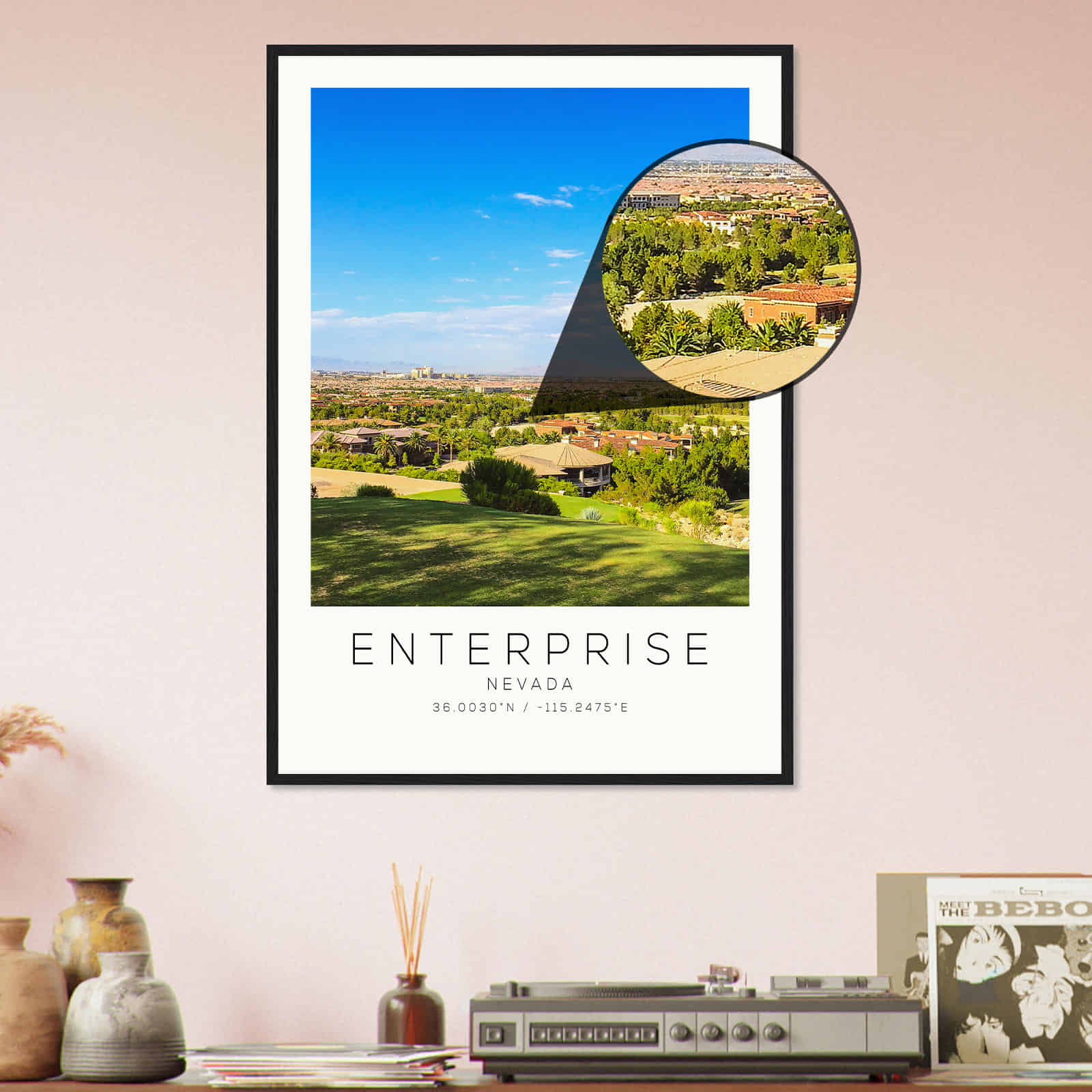 Deerfield Kansas Map Poster, Modern Home Decor Wall Art Print (Copy)