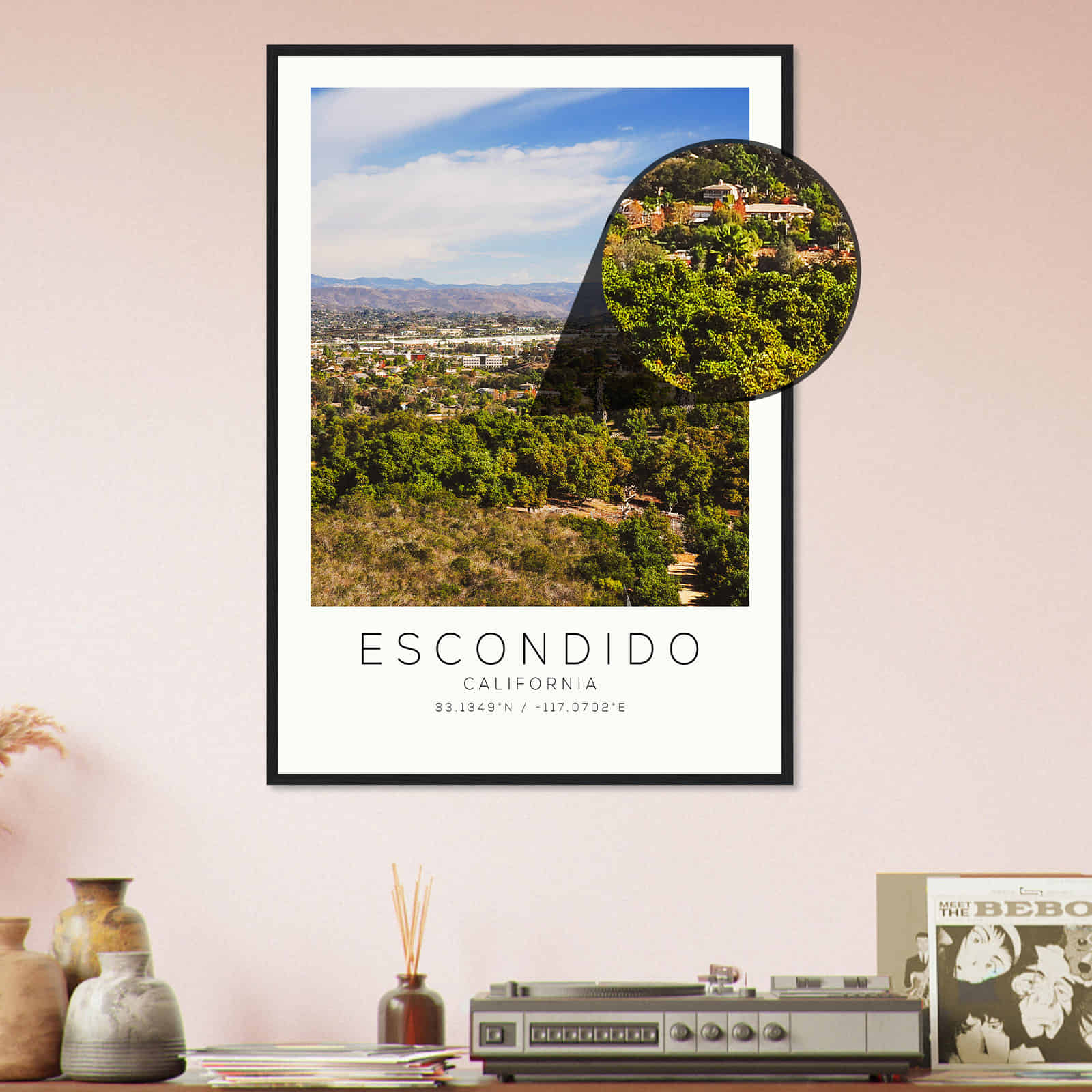 Deerfield Kansas Map Poster, Modern Home Decor Wall Art Print (Copy)