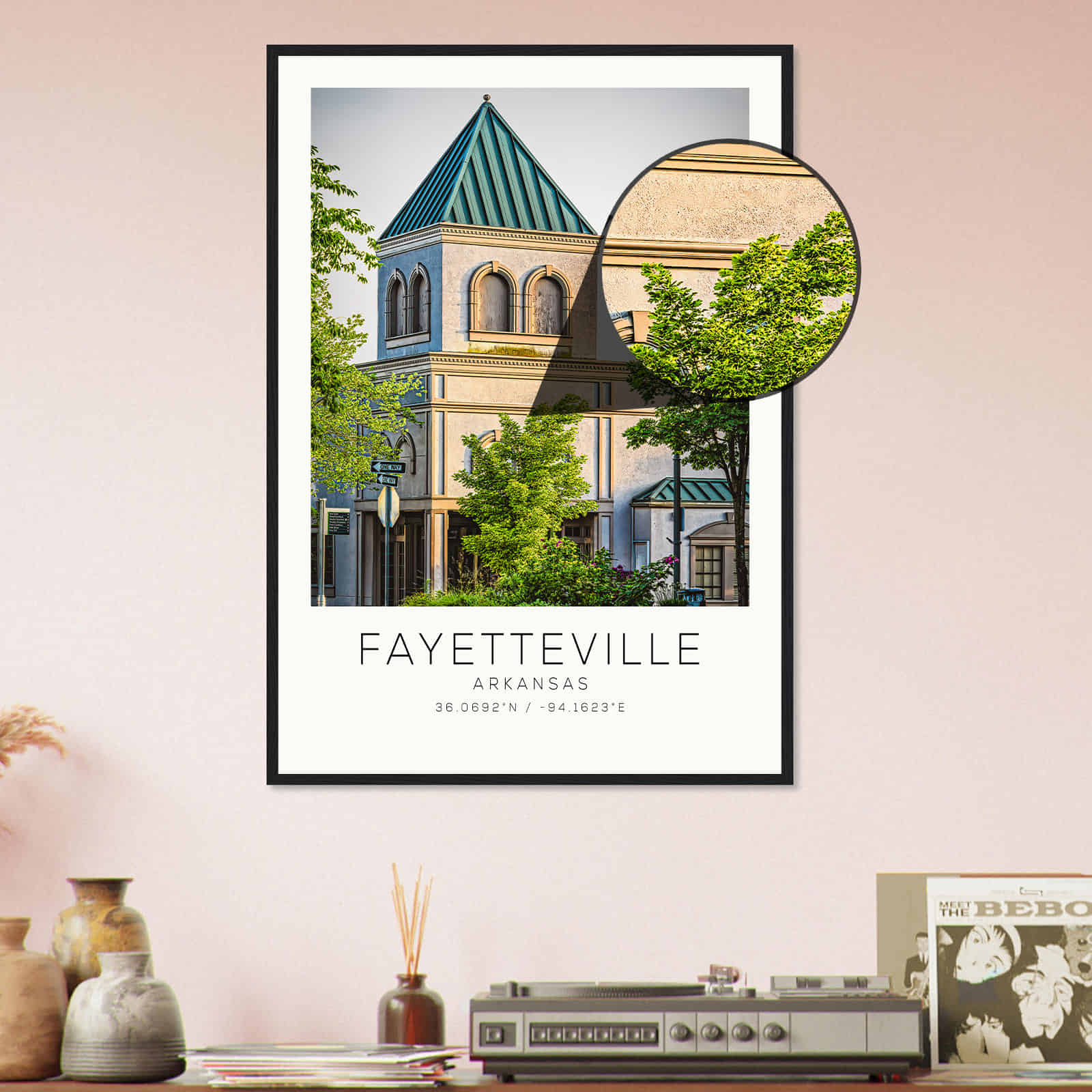 Deerfield Kansas Map Poster, Modern Home Decor Wall Art Print (Copy)