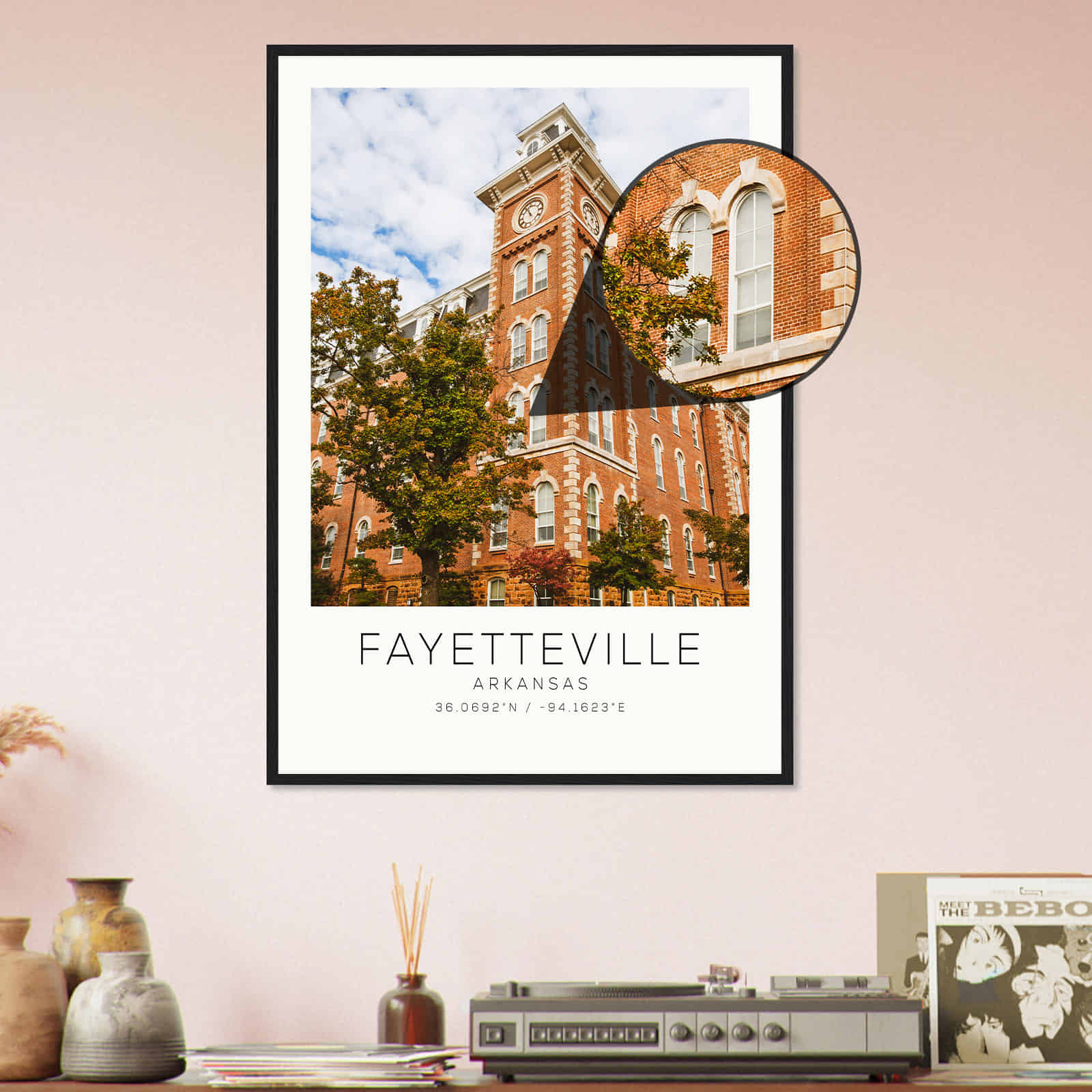 Deerfield Kansas Map Poster, Modern Home Decor Wall Art Print (Copy)