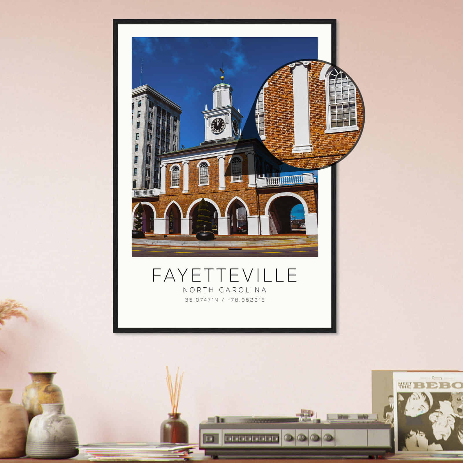 Deerfield Kansas Map Poster, Modern Home Decor Wall Art Print (Copy)