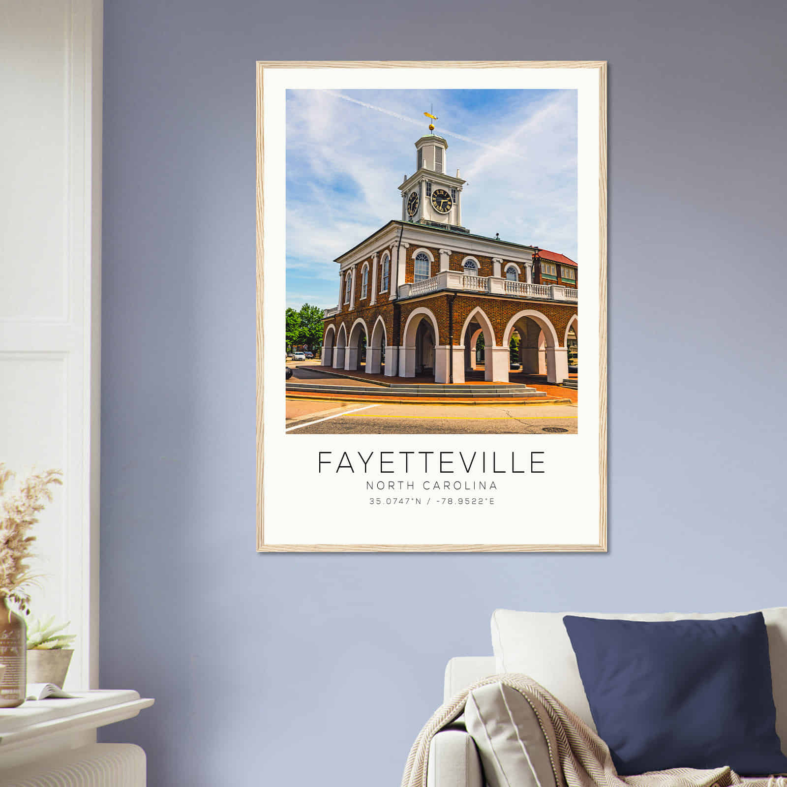 Deerfield Kansas Map Poster, Modern Home Decor Wall Art Print (Copy)