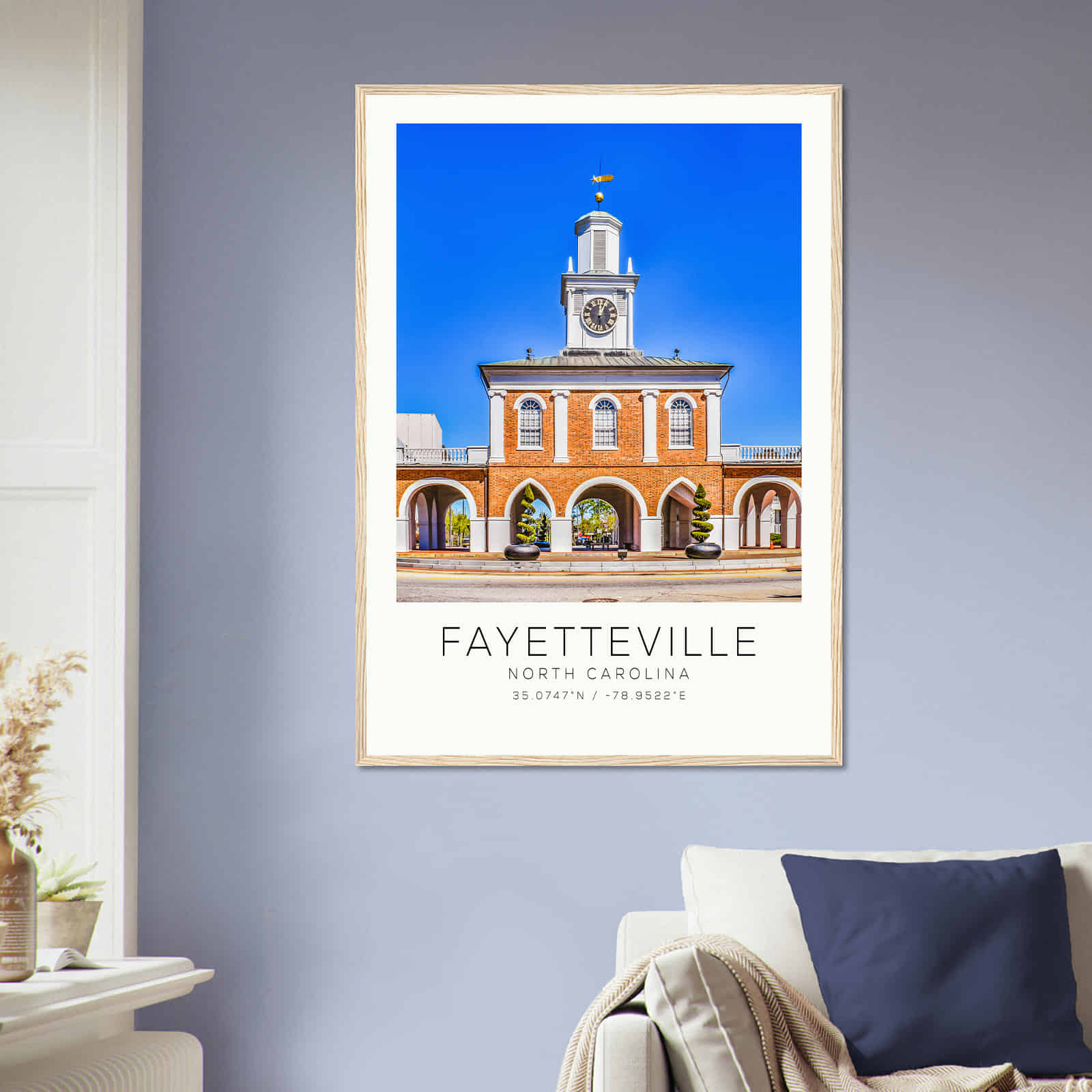 Deerfield Kansas Map Poster, Modern Home Decor Wall Art Print (Copy)