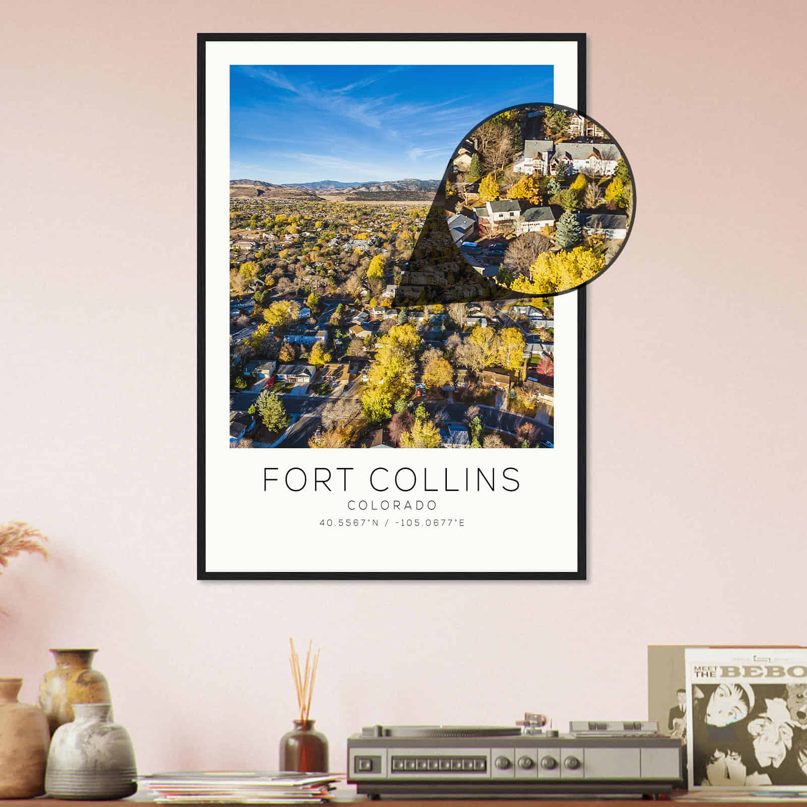 Deerfield Kansas Map Poster, Modern Home Decor Wall Art Print (Copy)