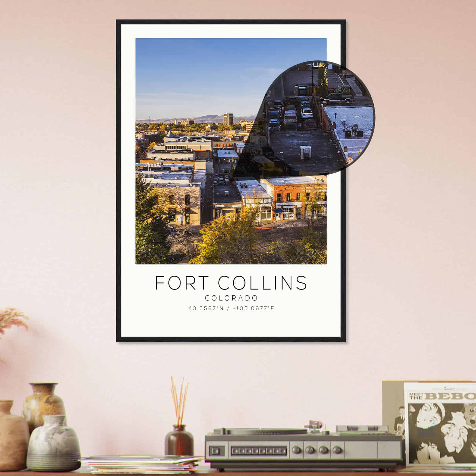 Deerfield Kansas Map Poster, Modern Home Decor Wall Art Print (Copy)