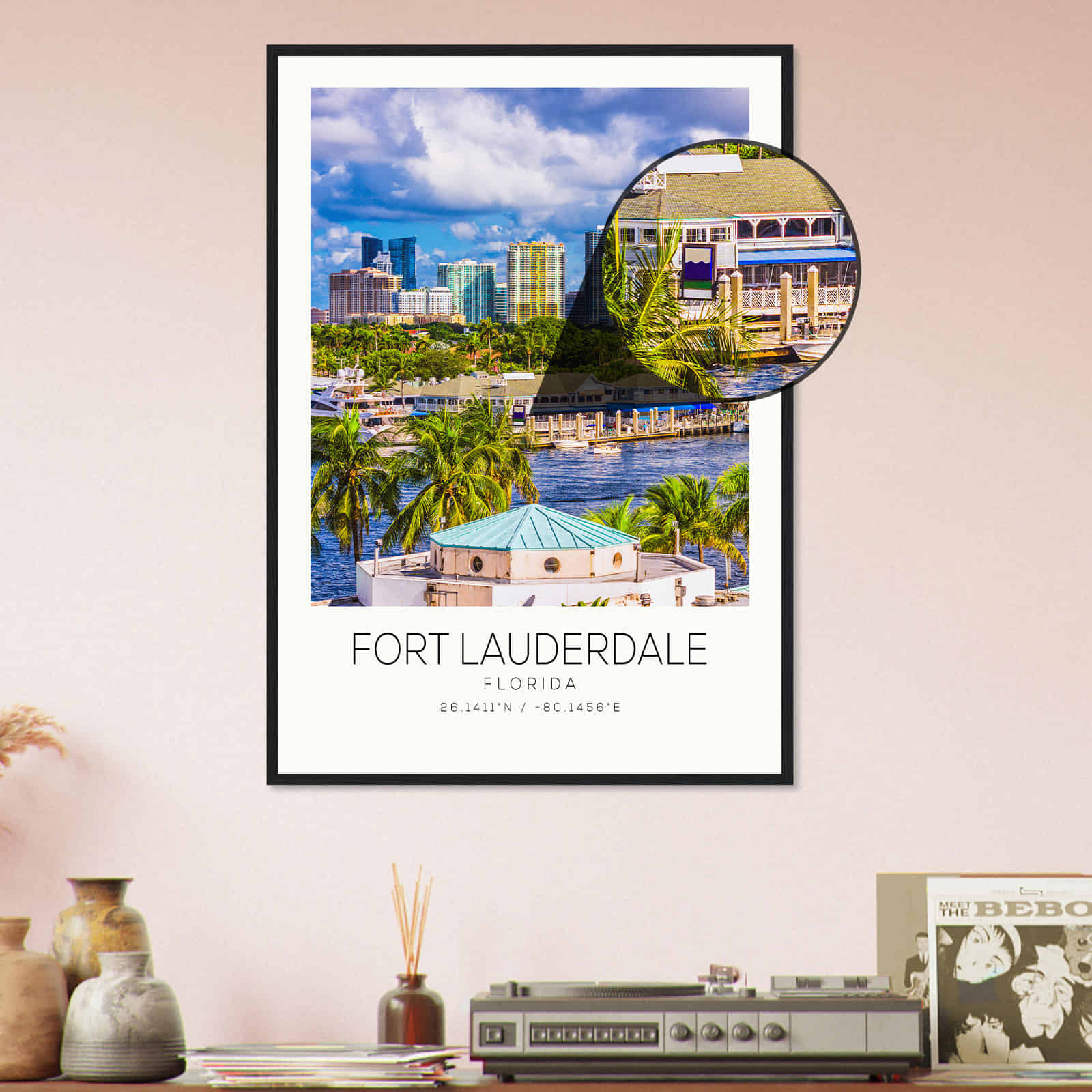 Deerfield Kansas Map Poster, Modern Home Decor Wall Art Print (Copy)