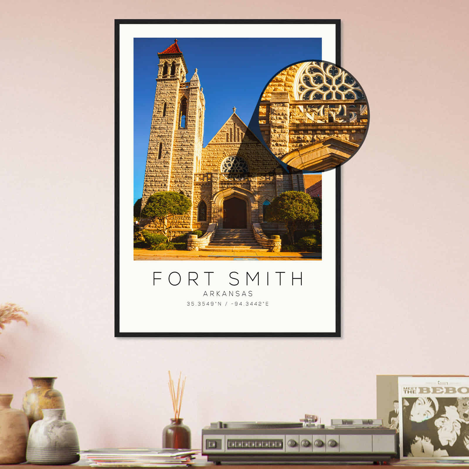 Deerfield Kansas Map Poster, Modern Home Decor Wall Art Print (Copy)