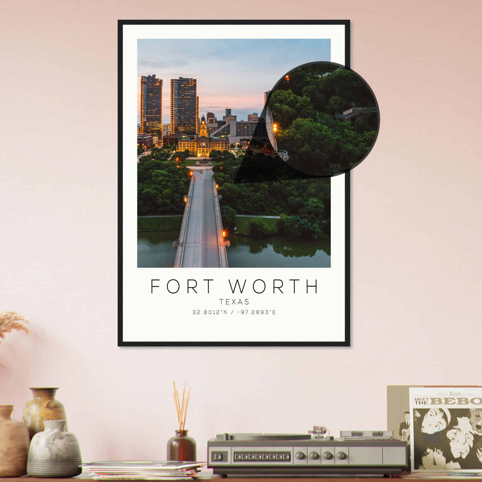 Deerfield Kansas Map Poster, Modern Home Decor Wall Art Print (Copy)