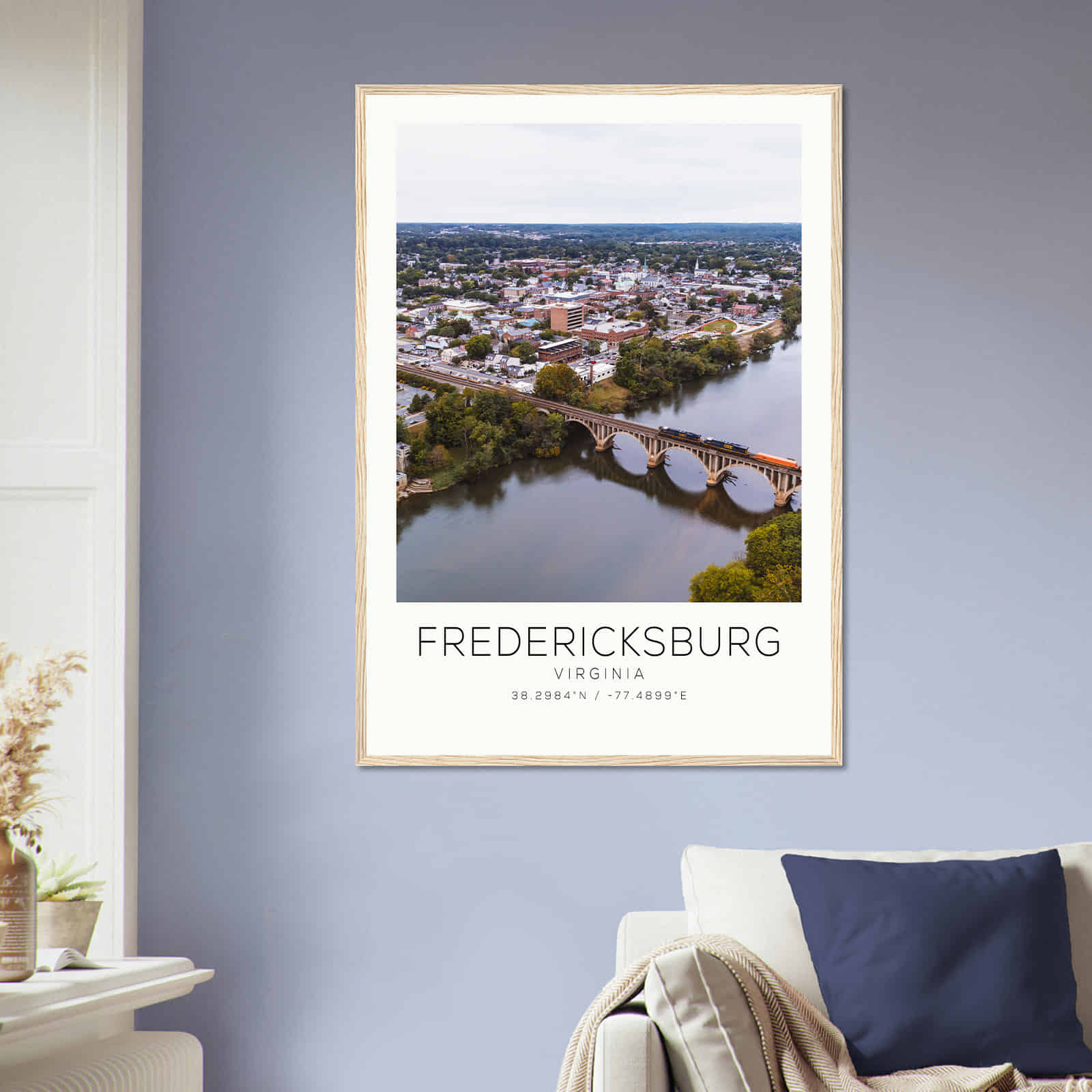 Deerfield Kansas Map Poster, Modern Home Decor Wall Art Print (Copy)