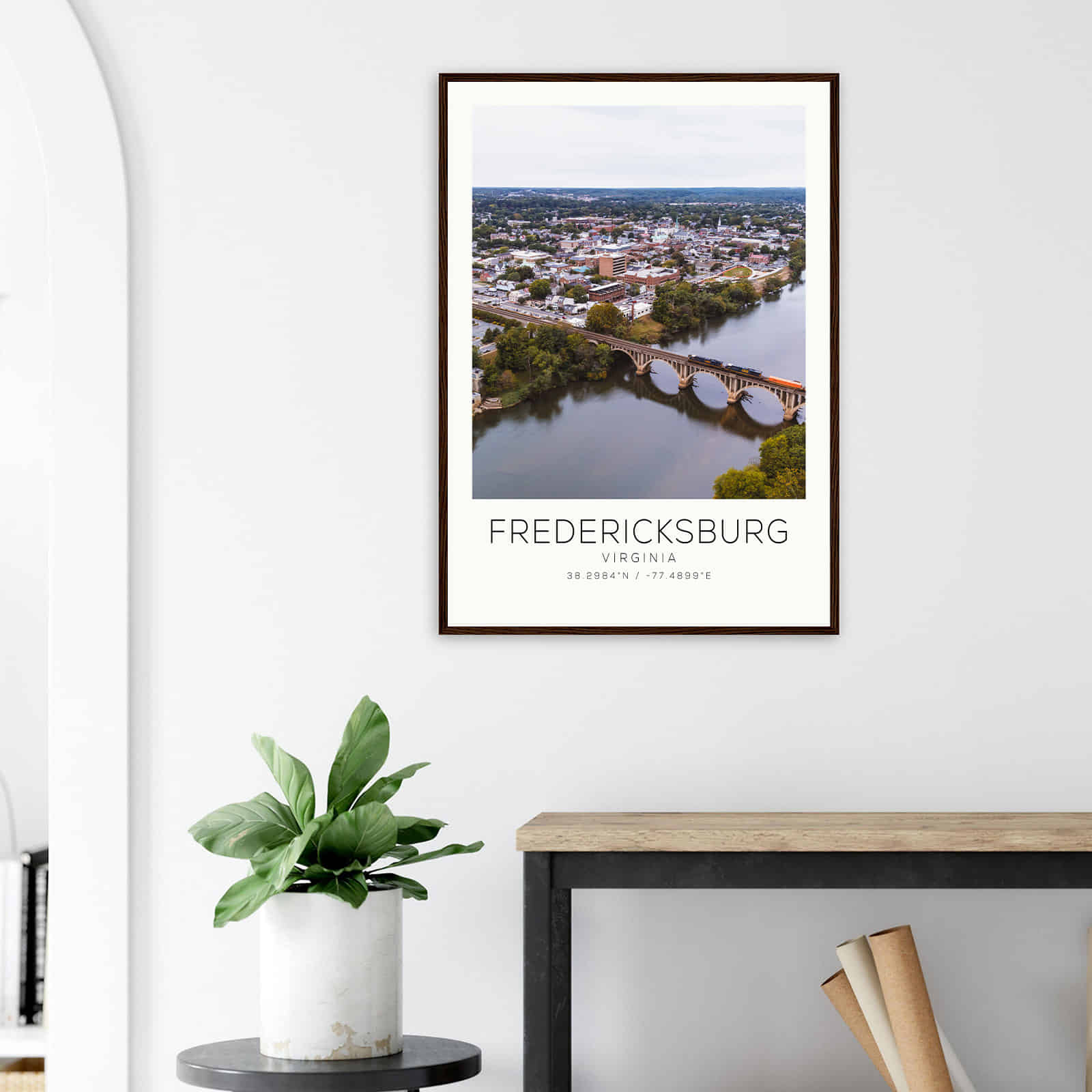 Deerfield Kansas Map Poster, Modern Home Decor Wall Art Print (Copy)