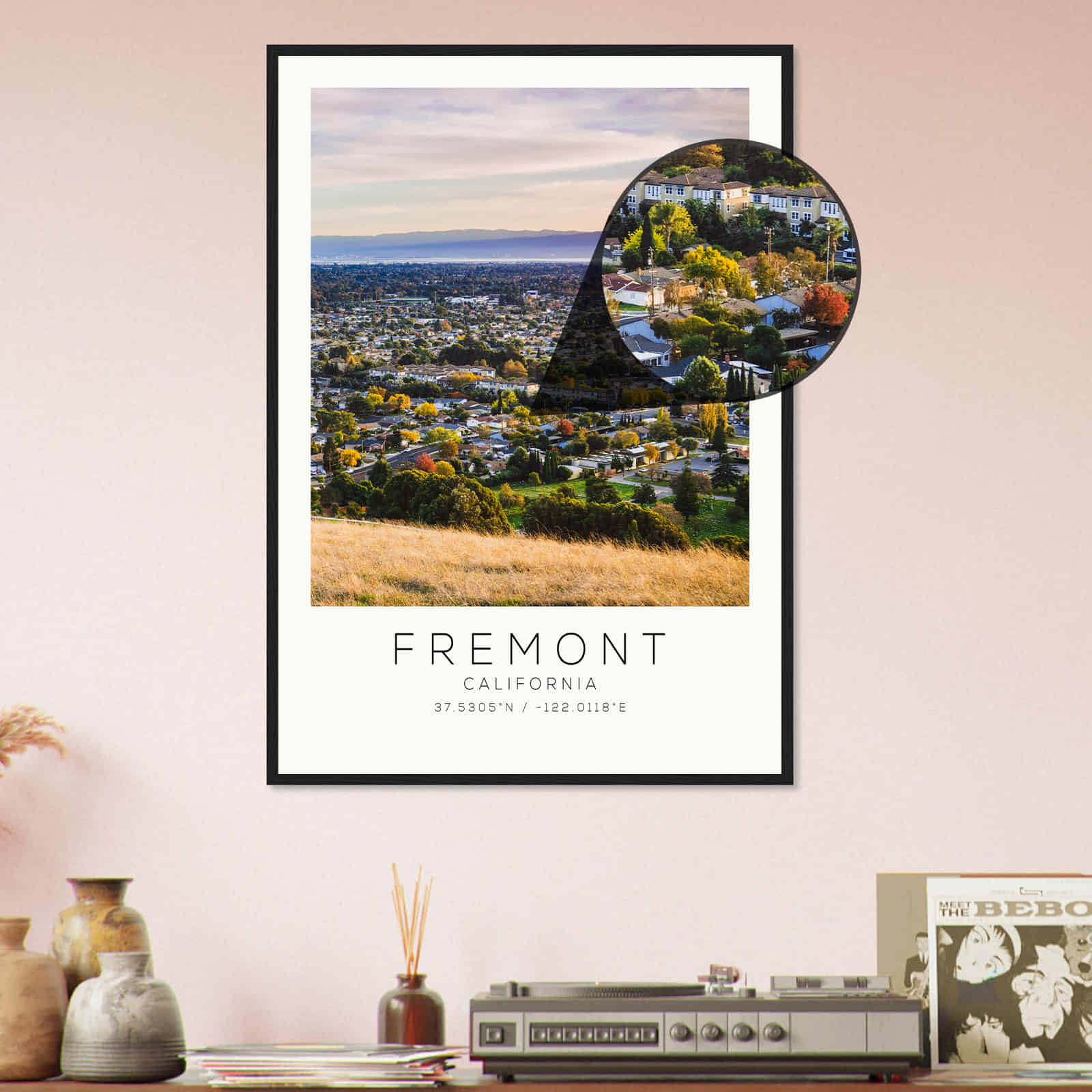 Deerfield Kansas Map Poster, Modern Home Decor Wall Art Print (Copy)