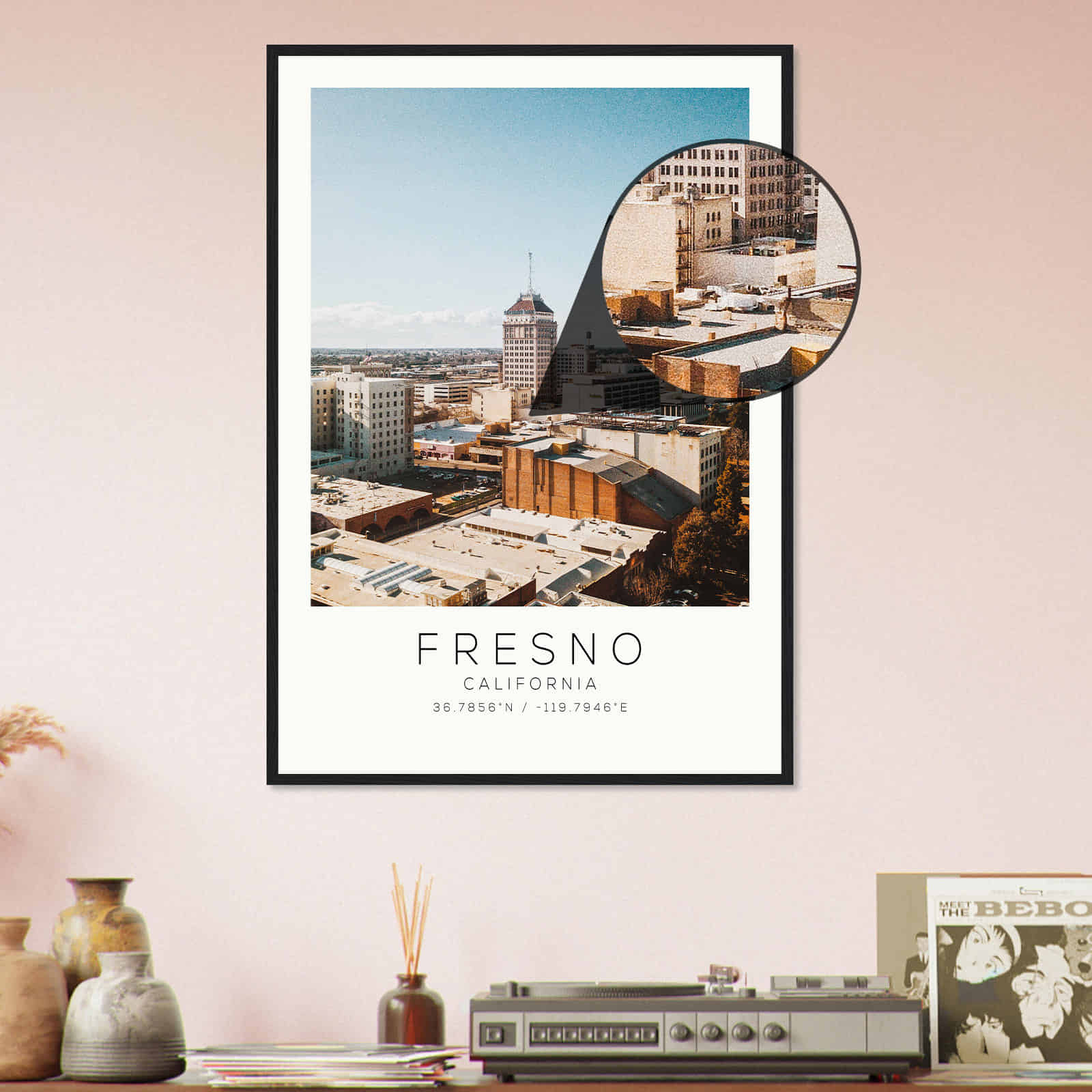 Deerfield Kansas Map Poster, Modern Home Decor Wall Art Print (Copy)