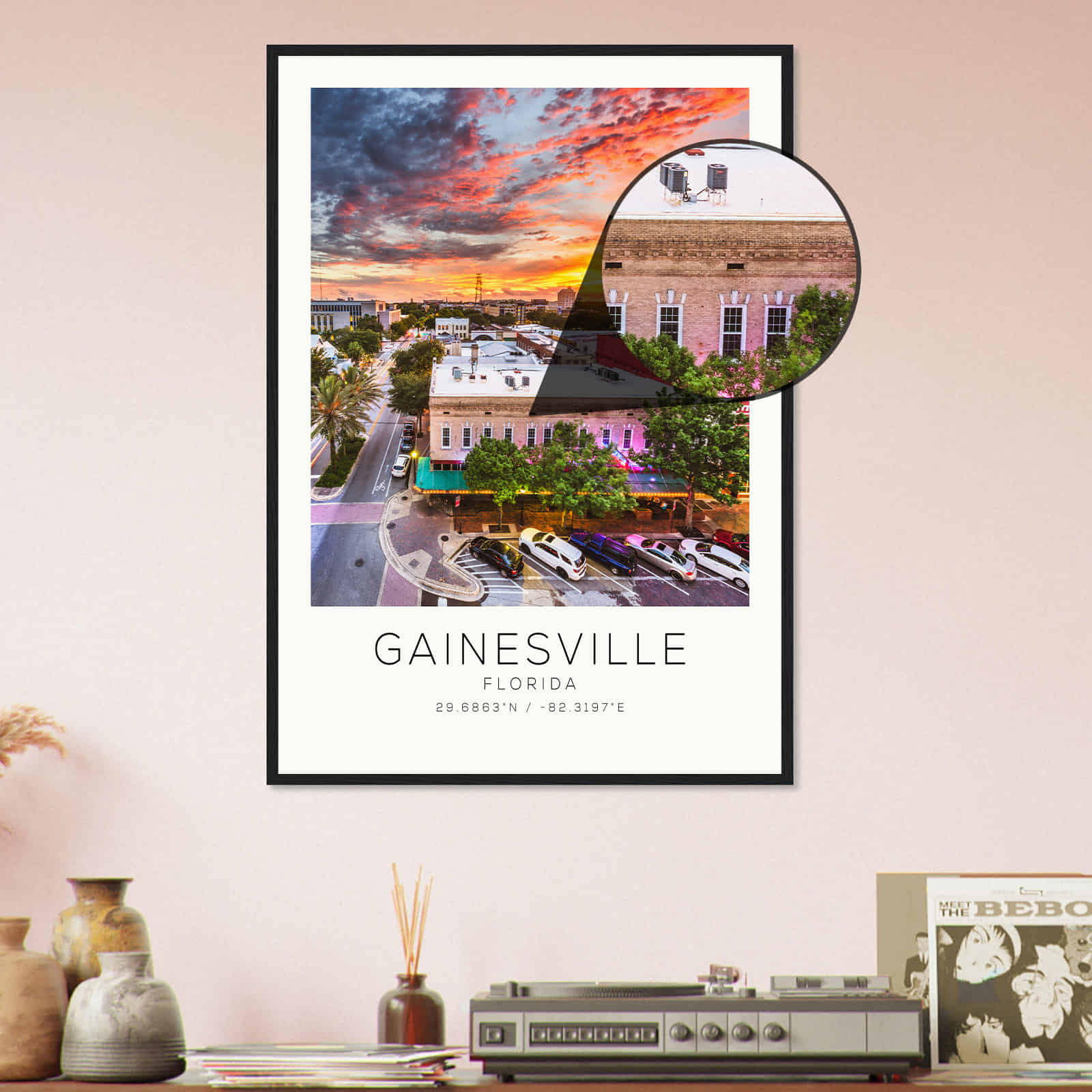 Deerfield Kansas Map Poster, Modern Home Decor Wall Art Print (Copy)