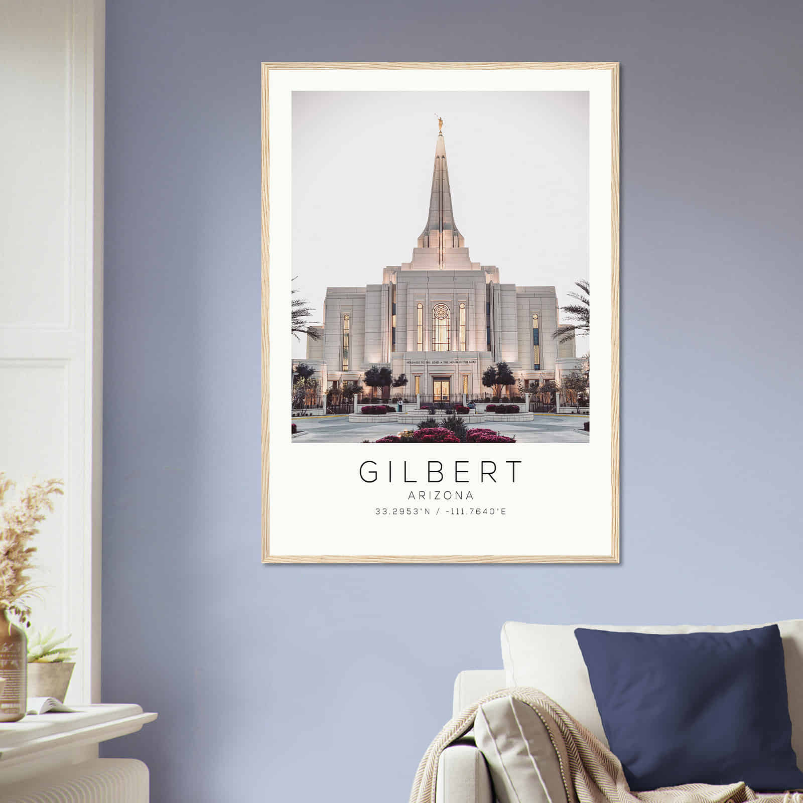 Deerfield Kansas Map Poster, Modern Home Decor Wall Art Print (Copy)