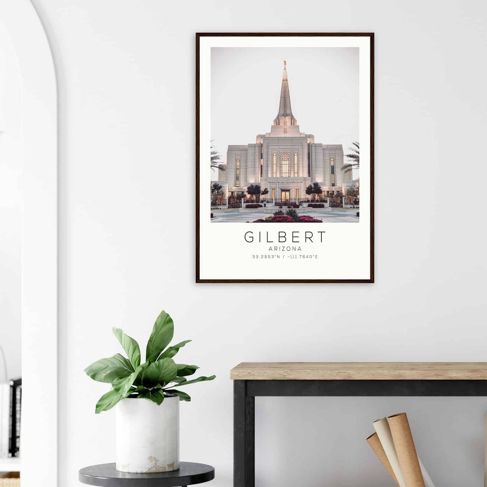 Deerfield Kansas Map Poster, Modern Home Decor Wall Art Print (Copy)