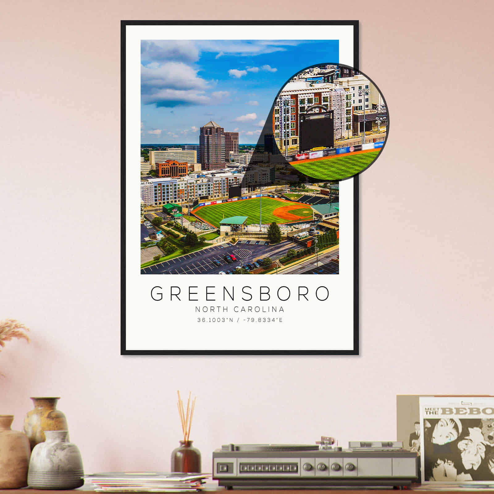 Deerfield Kansas Map Poster, Modern Home Decor Wall Art Print (Copy)