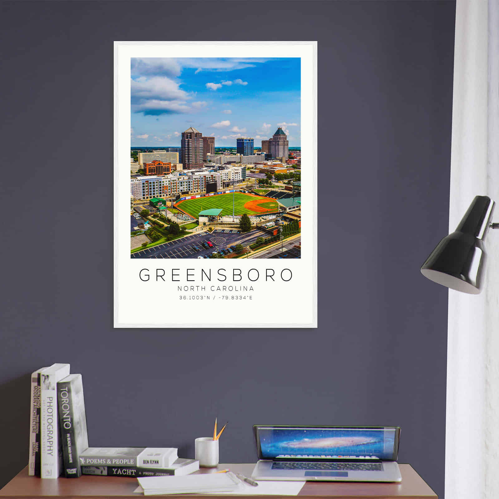 Deerfield Kansas Map Poster, Modern Home Decor Wall Art Print (Copy)