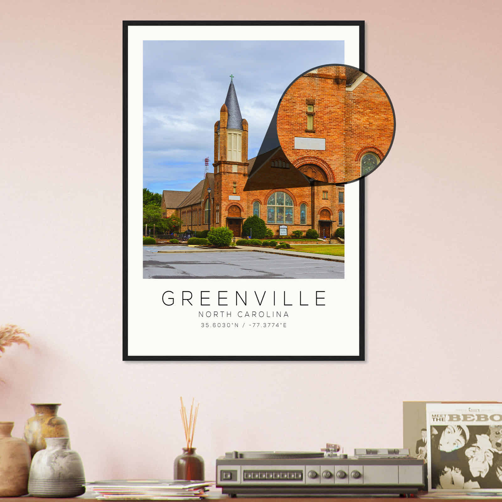 Deerfield Kansas Map Poster, Modern Home Decor Wall Art Print (Copy)