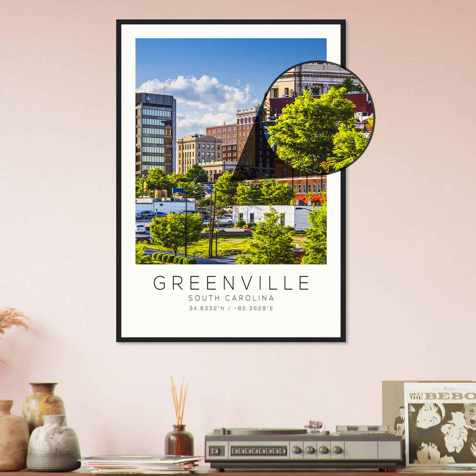 Deerfield Kansas Map Poster, Modern Home Decor Wall Art Print (Copy)