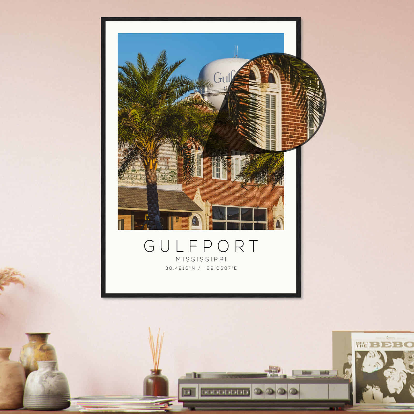 Deerfield Kansas Map Poster, Modern Home Decor Wall Art Print (Copy)