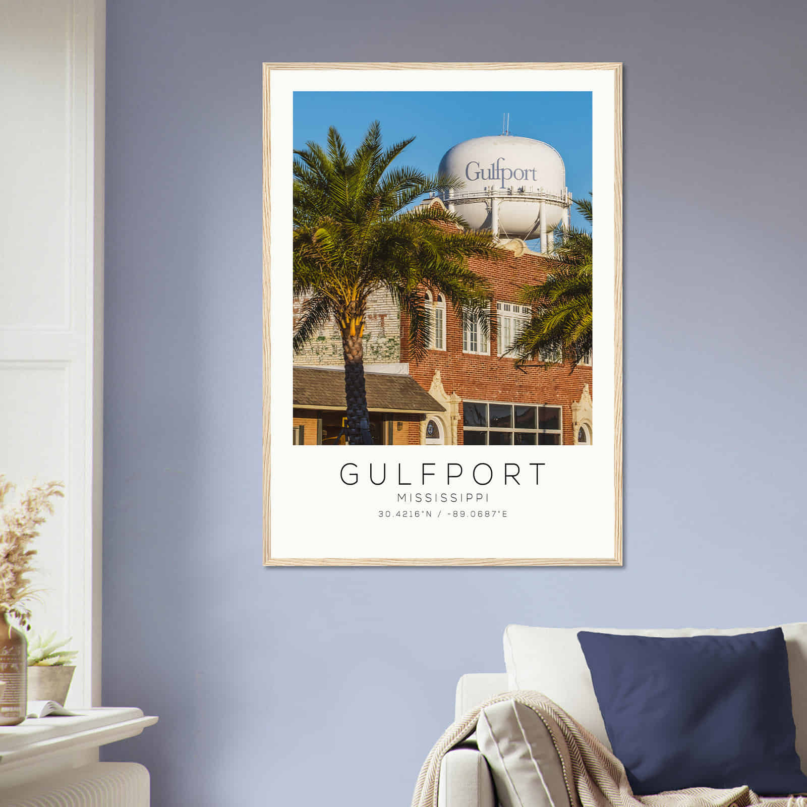 Deerfield Kansas Map Poster, Modern Home Decor Wall Art Print (Copy)