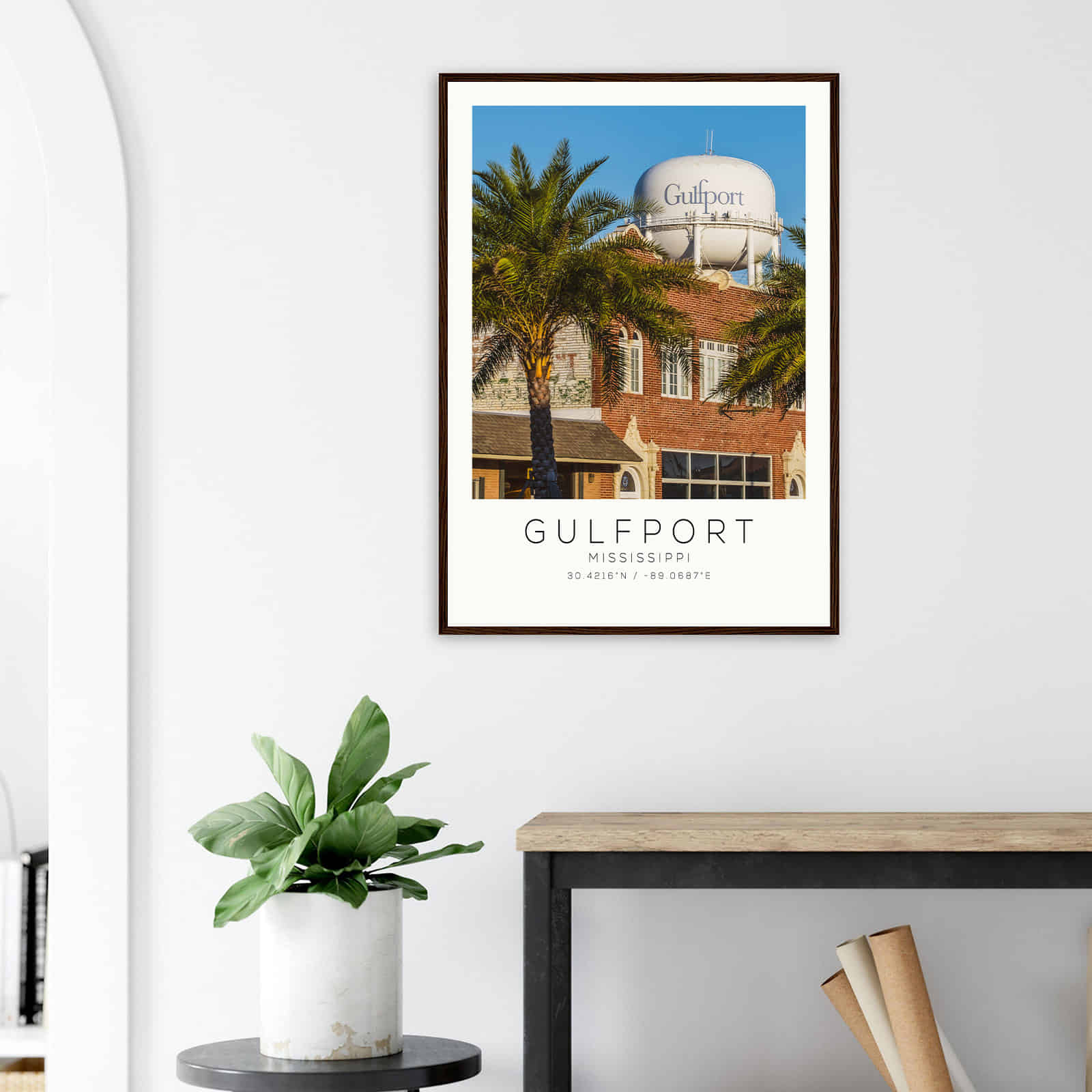 Deerfield Kansas Map Poster, Modern Home Decor Wall Art Print (Copy)