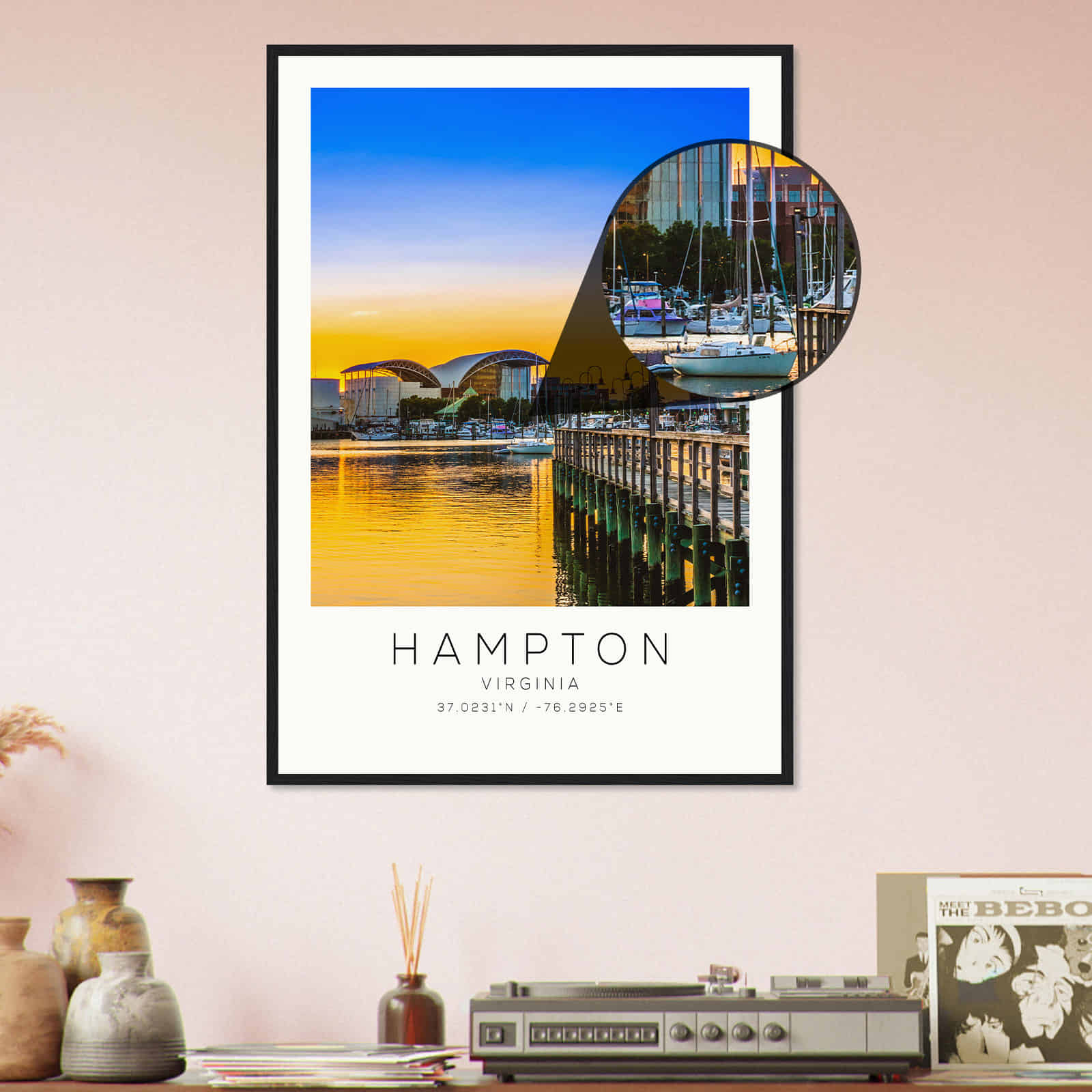 Deerfield Kansas Map Poster, Modern Home Decor Wall Art Print (Copy)