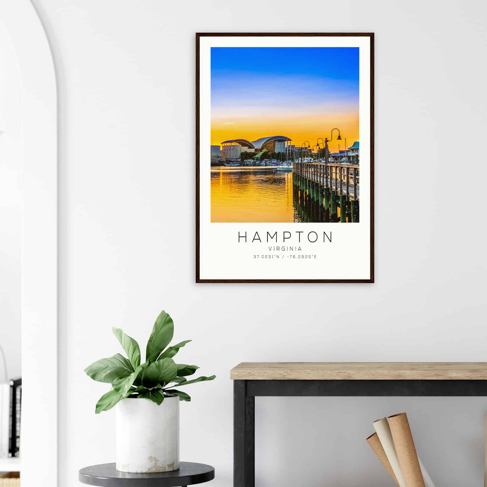 Deerfield Kansas Map Poster, Modern Home Decor Wall Art Print (Copy)